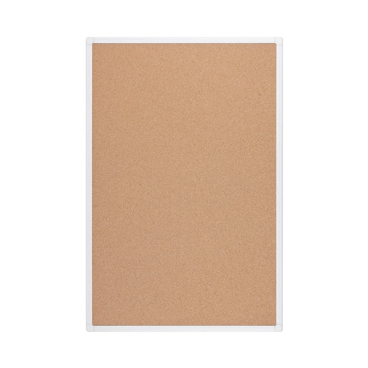 Bi-Office - Tablero de corcho con protección antimicrobiana, marco de aluminio anodizado blanco, 60 x 45 cm