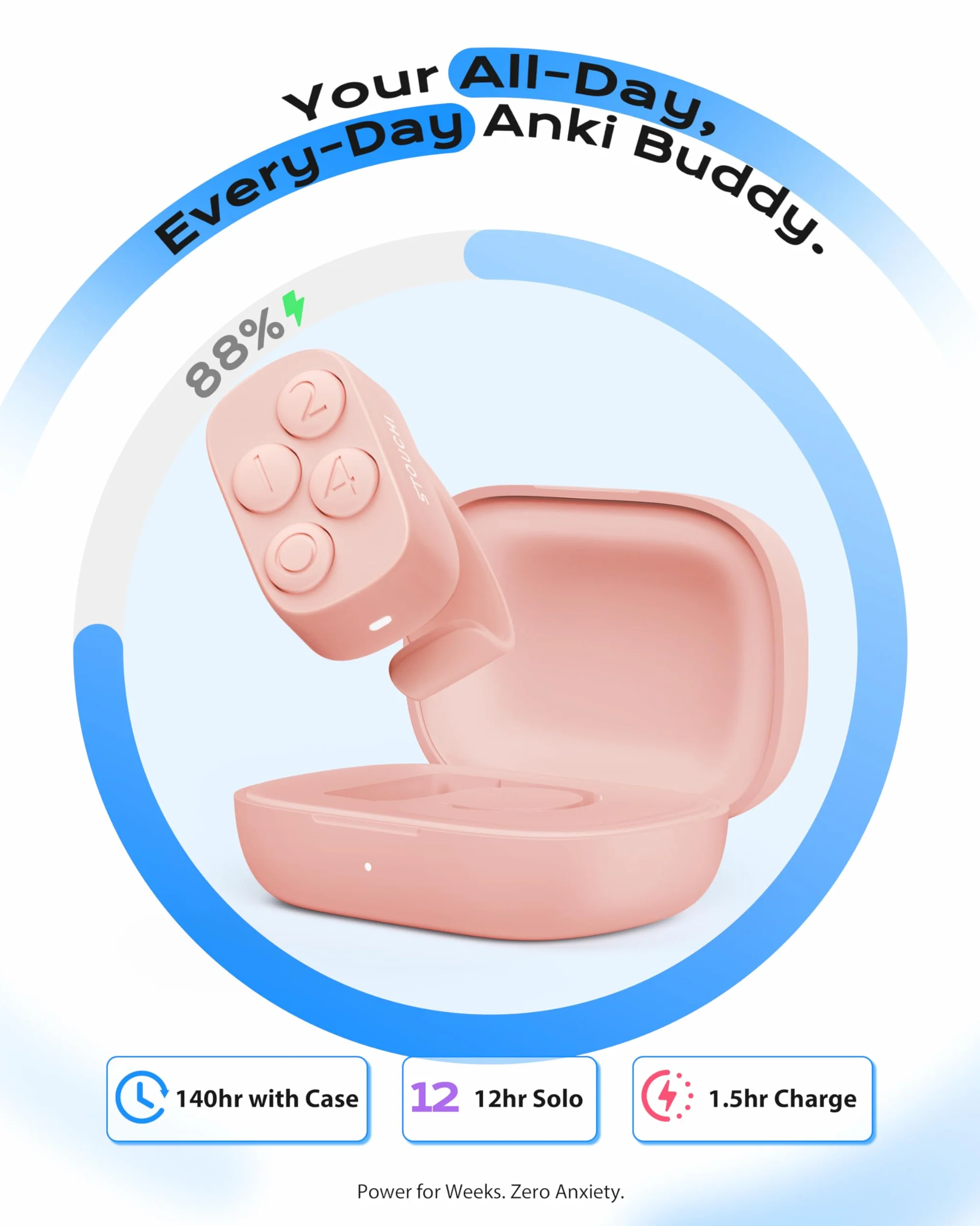 Stouchi Mando a distancia para Anki (rosa)