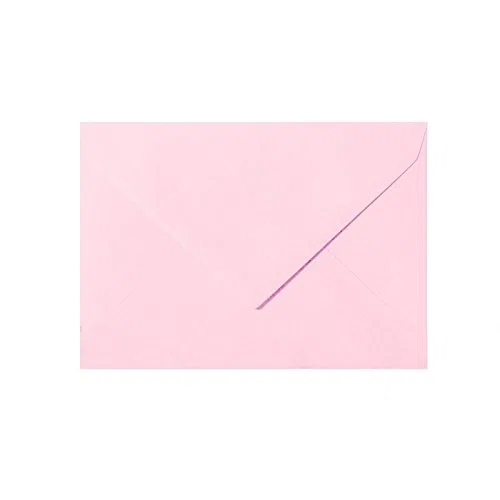 Lote de sobres para correo (100 unidades, 140 x 190 mm, con solapa triangular, 120 g), color rosa 08
