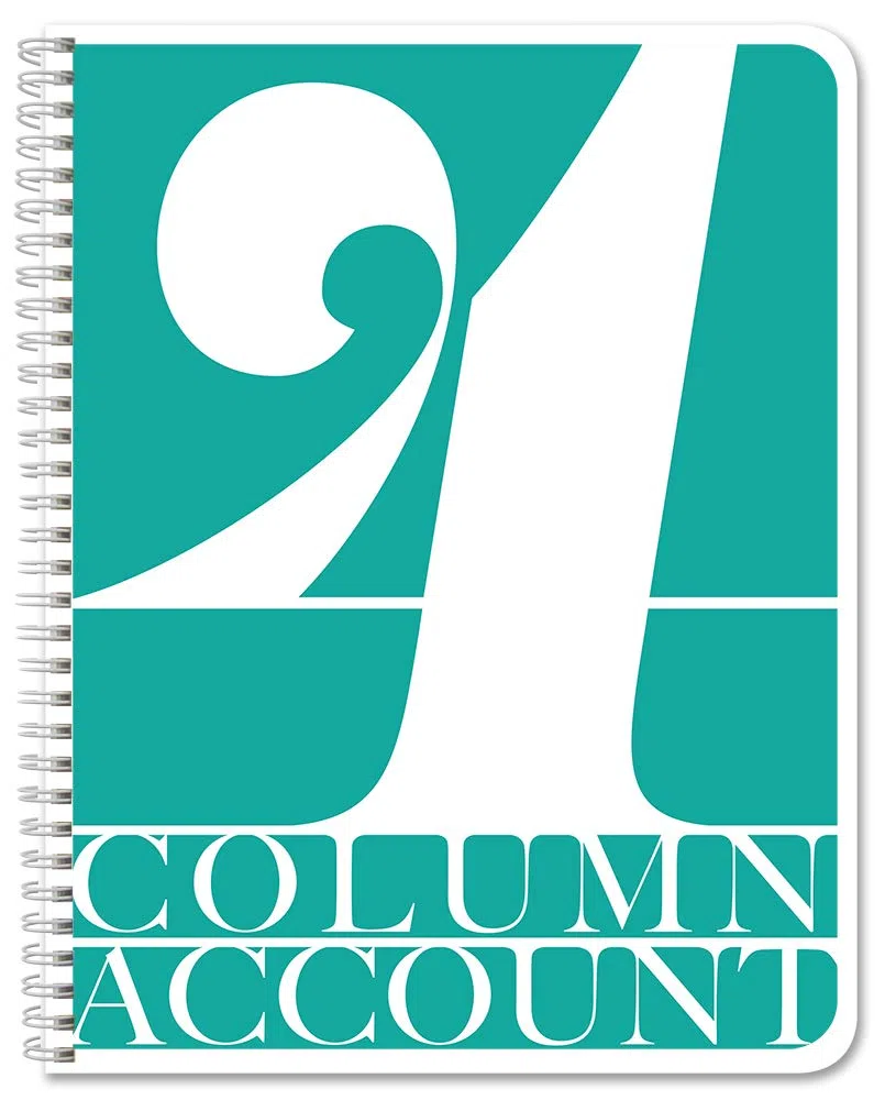 BookFactory Libro de cuentas de 4 columnas/libro de contabilidad/cuaderno de contabilidad (formato de libro de 4 columnas), 168 páginas, 8 x 10 pulgadas, cubierta color burdeos, tapa dura cosida Smyth