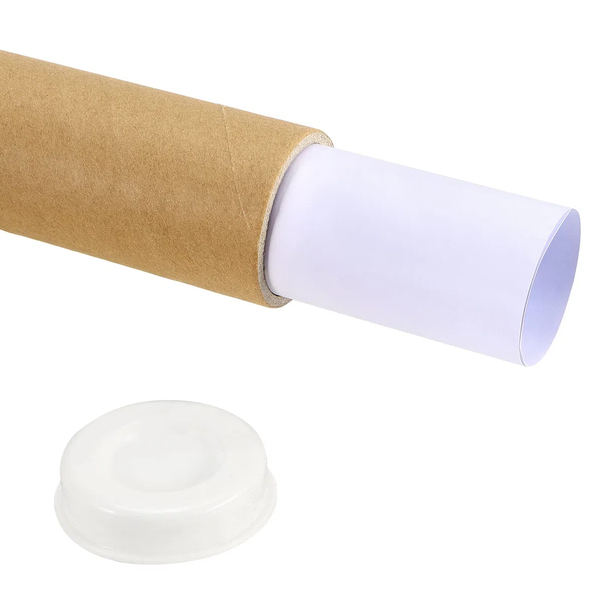 JEUIHAU 18 tubos de correo Kraft de 1,5 x 16 pulgadas con tapas, tubos de envío reciclables de construcción de heridas en espiral para transporte, almacenamiento