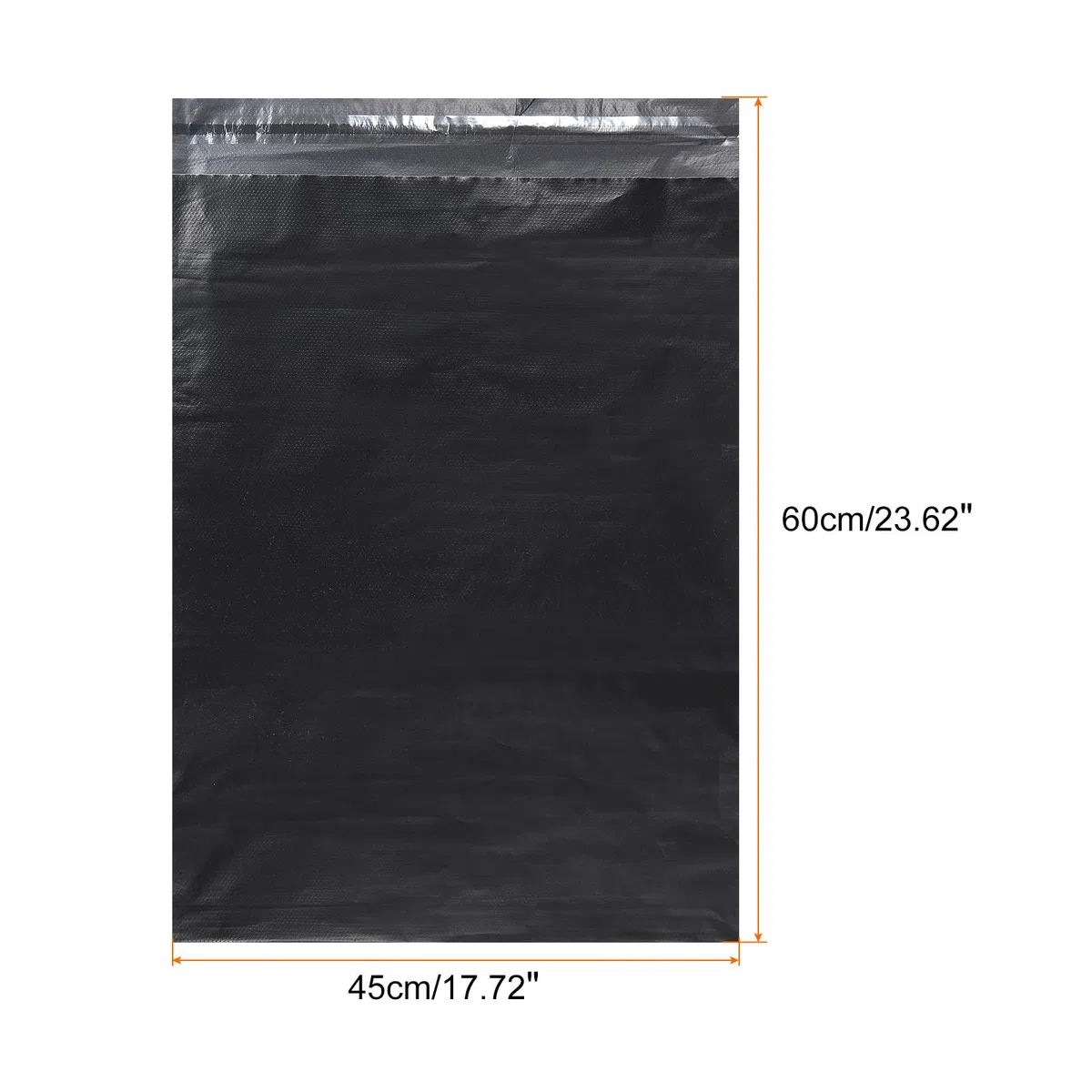 PATIKIL Polietileno Remitente Envío Bolsas 17.72x21.65 Pulgadas Auto Sello Adhesivo Impermeable Resistente Envío Sobres Bolsas para Ropa Pequeños Artículos Negro 200 Paquetes