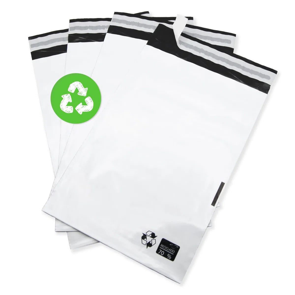 Sobres Envio, Bolsas para Envíos, Sobres de Plástico Blanco Resistente para Envíos y Paquetes, Sobres Envios Vinted con Cierre Autoadhesivo Seguro - SIDI (250x350x40mm, 500 uds)