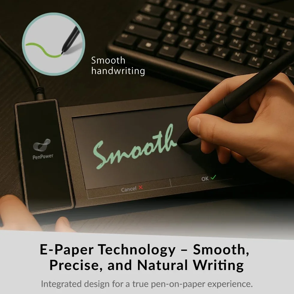 PenPower ePaper SignPad - Firma electrónica en MS Word, PDF, JPG y PNG con marca de tiempo