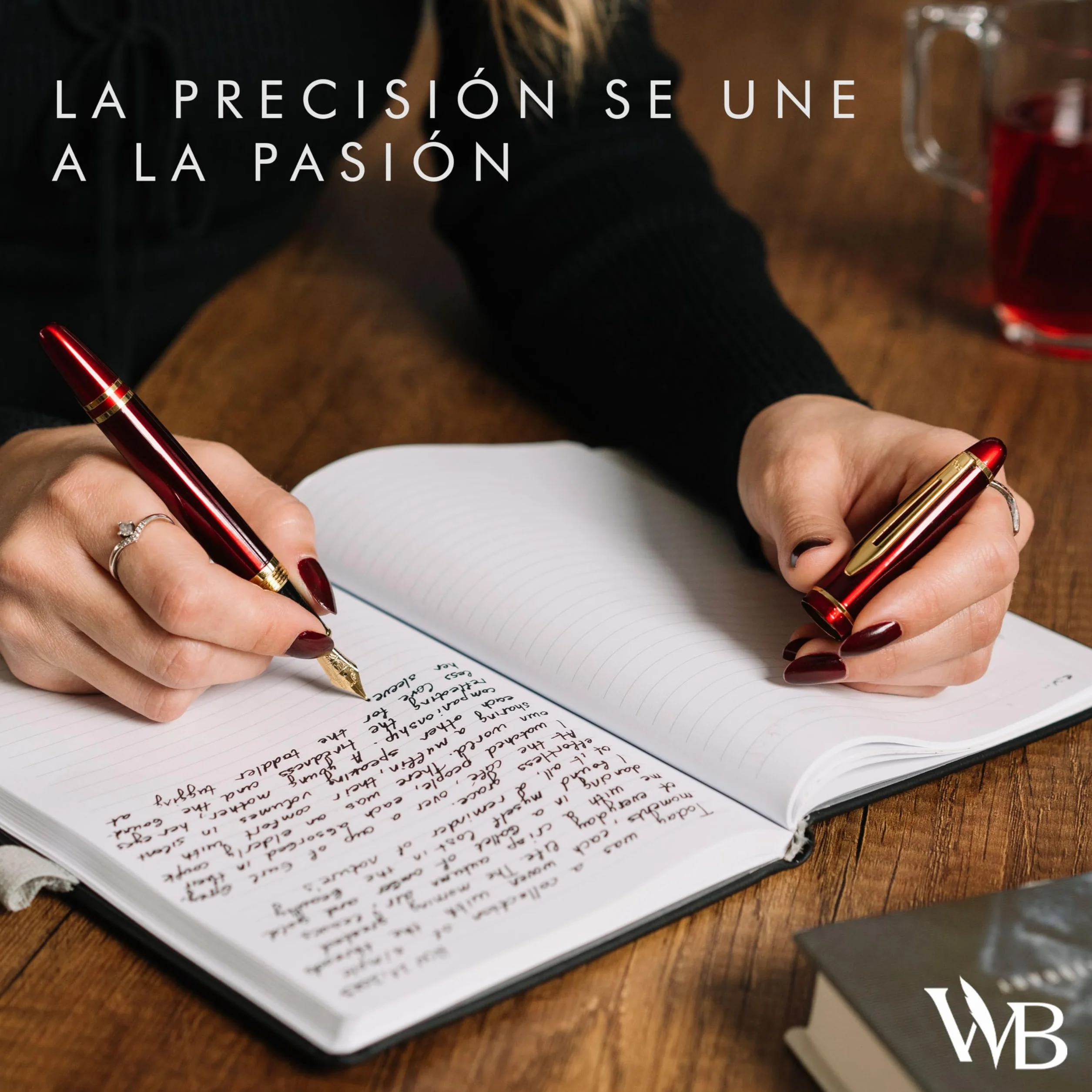Wordsworth & Black Juego de pluma estilográfica Majesti (oro negro) de punta media con estuche de regalo, 24 cartuchos de tinta, convertidor de recarga de tinta, estuche de regalo, caligrafía