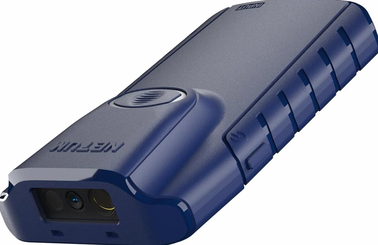 NETUM E950 Escáner de código de Barras 2D Bluetooth, 3 en 1 Lector de código de Barras QR portátil pequeño Automático Clip Trasero inalámbrico Trabajo con Tableta iOS Android Windows MacOS