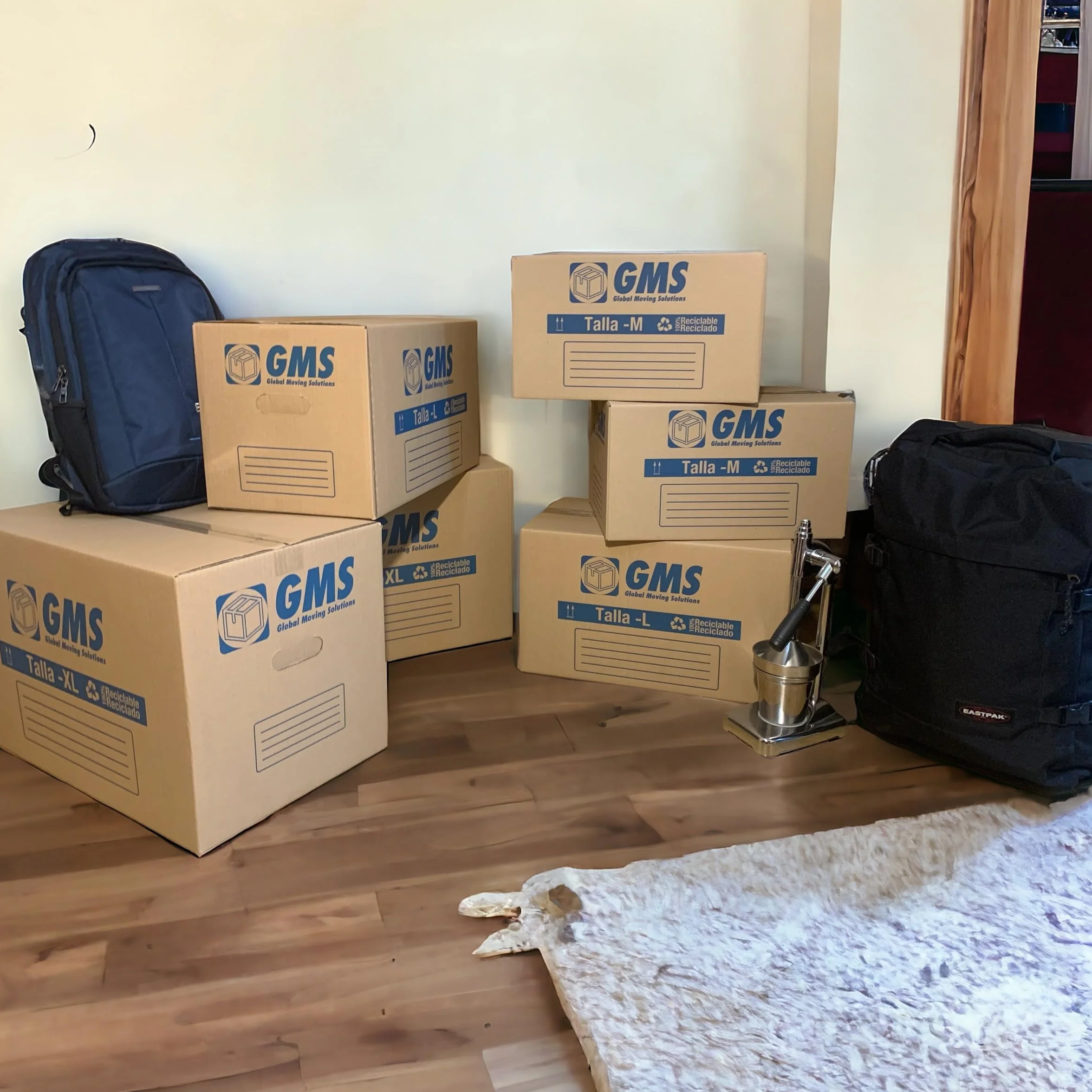 Cajas Cartón Mudanza 50x30x30cm 45L Lote 20 con Burbuja y Precinto Alta Resistencia