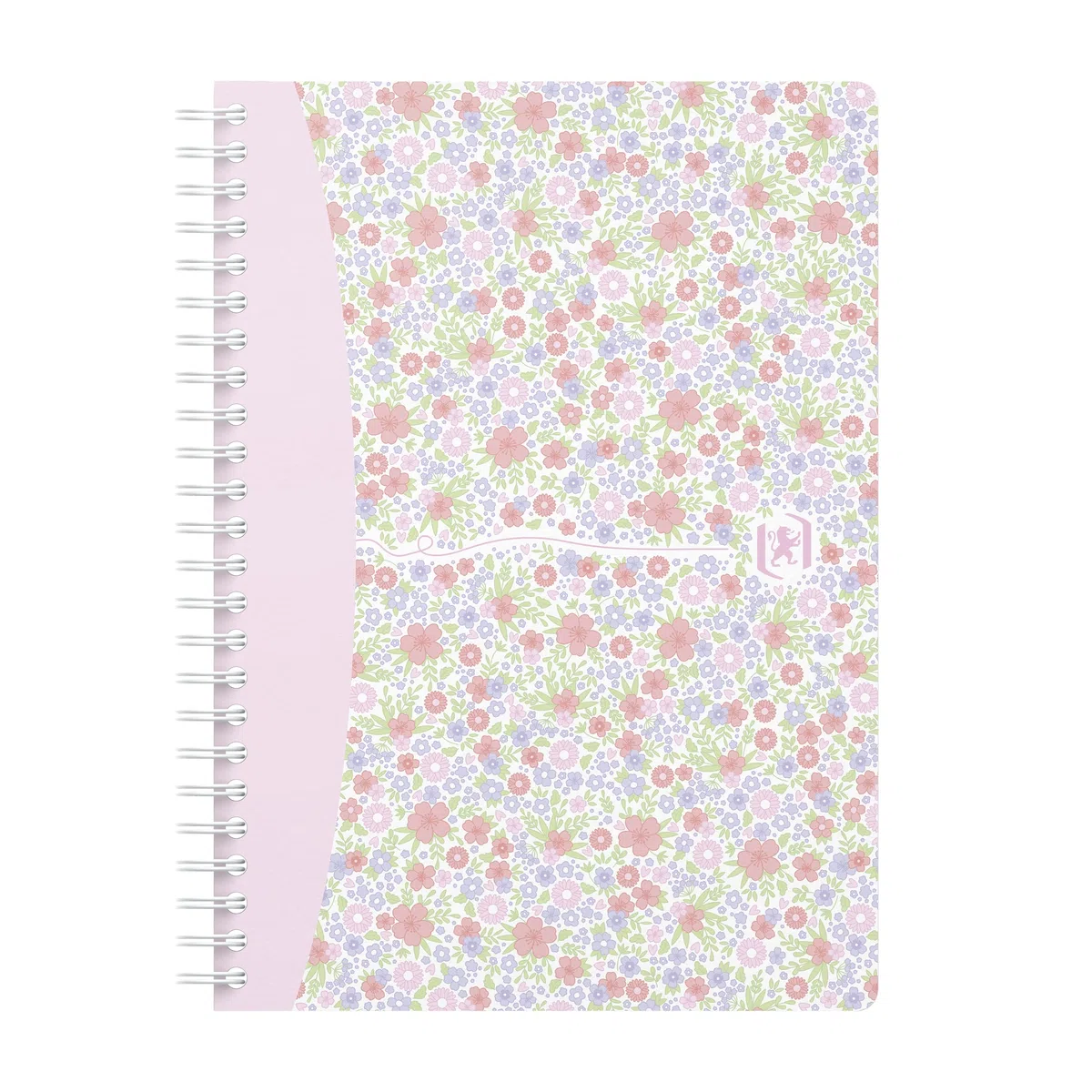 Oxford 400094951 Dura Cuaderno de espiral A5 cuadrícula 5 unidades blancas doble espiral 120 páginas 3 diseños surtidos Cuaderno Diario Bloc de anillo espiral (regalo Idea Floral Flores