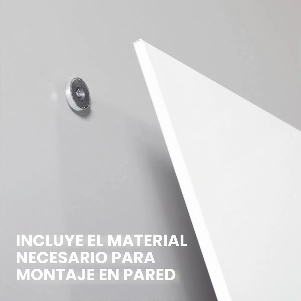 Vivol Pizarra magnética sin marco | Pizarra magnética sin estante para lápices | Tablero de fieltro de pared magnética | 8 tamaños magnético borrable (90x120, blanco)