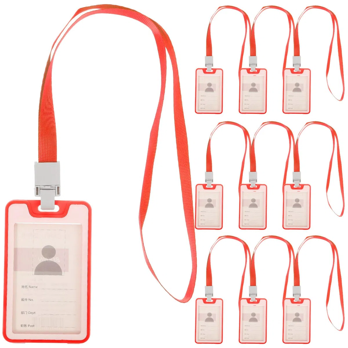 SEWACC 40 Unidades De Cordón Para Tarjetero De Identificación Funda Transparente Para Tarjetas Fundas Transparentes Para Tarjetas a Protectora Para as Para