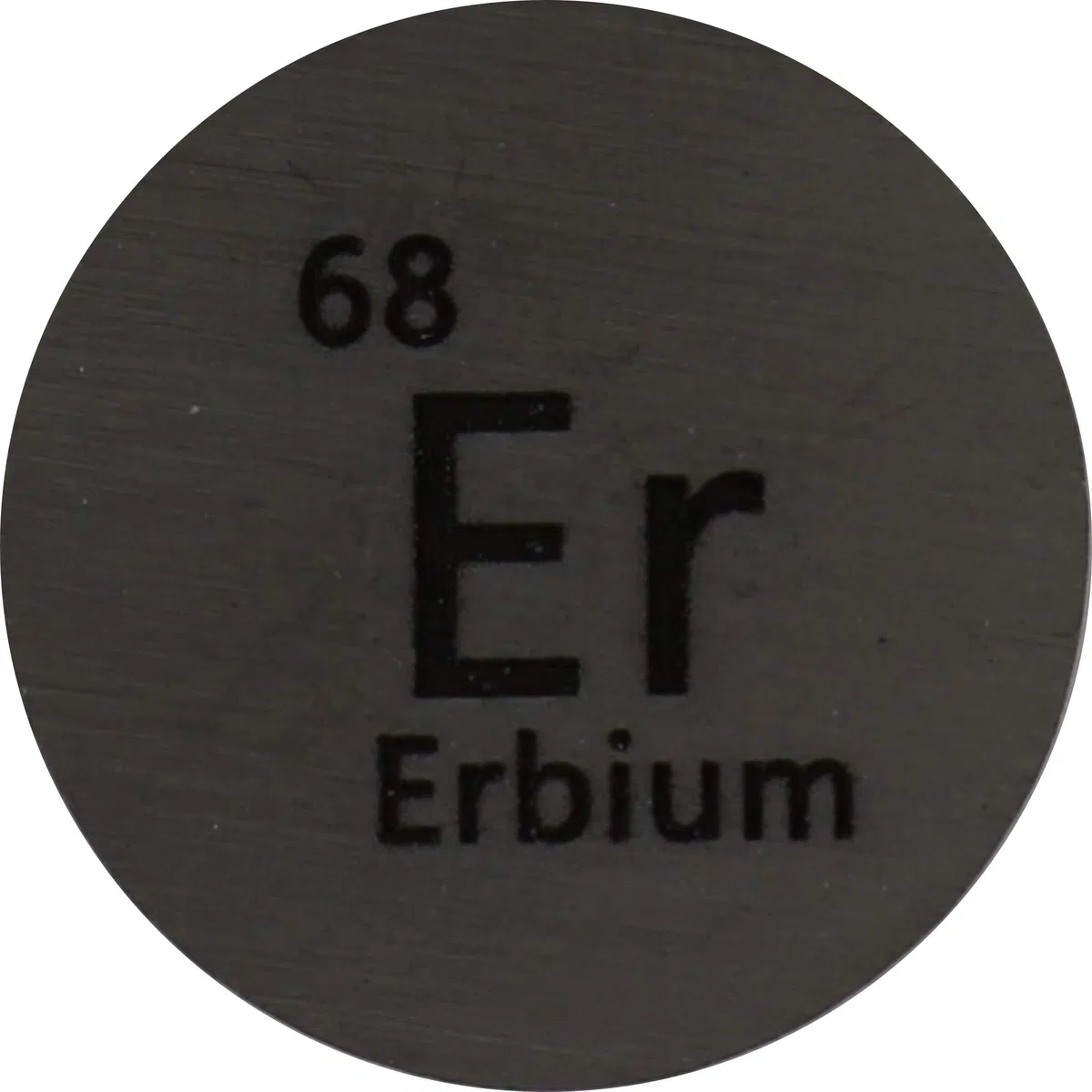Erbium (Er) Disco de metal de 24,26 mm, 99,9% puro para colección o experimentos