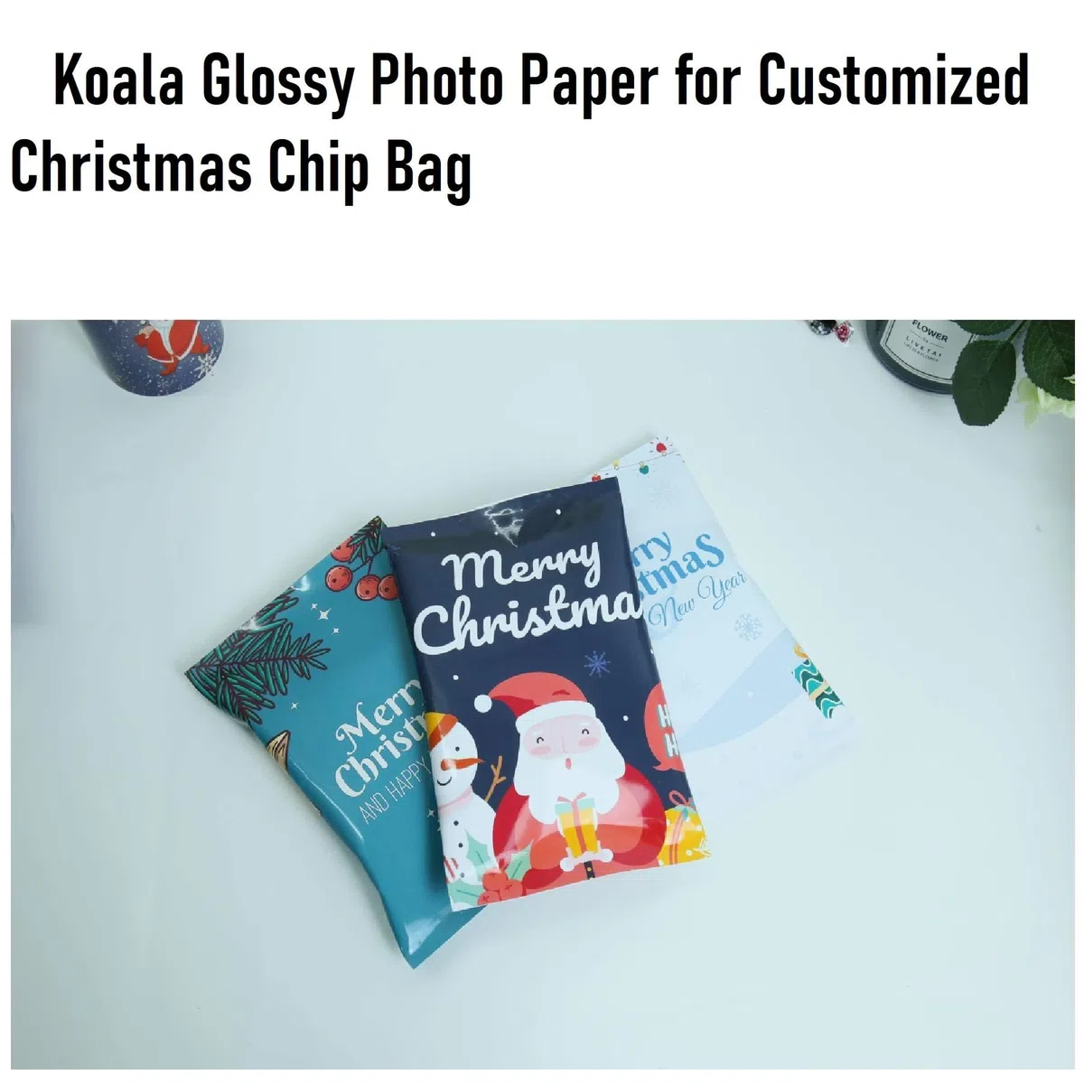 Koala - Papel de impresora de inyección de tinta fino brillante para bolsa de chips y folleto de impresión, 8.5 x 11 pulgadas, 100 hojas, 36 libras para impresoras de inyección de tinta, uso de tinta