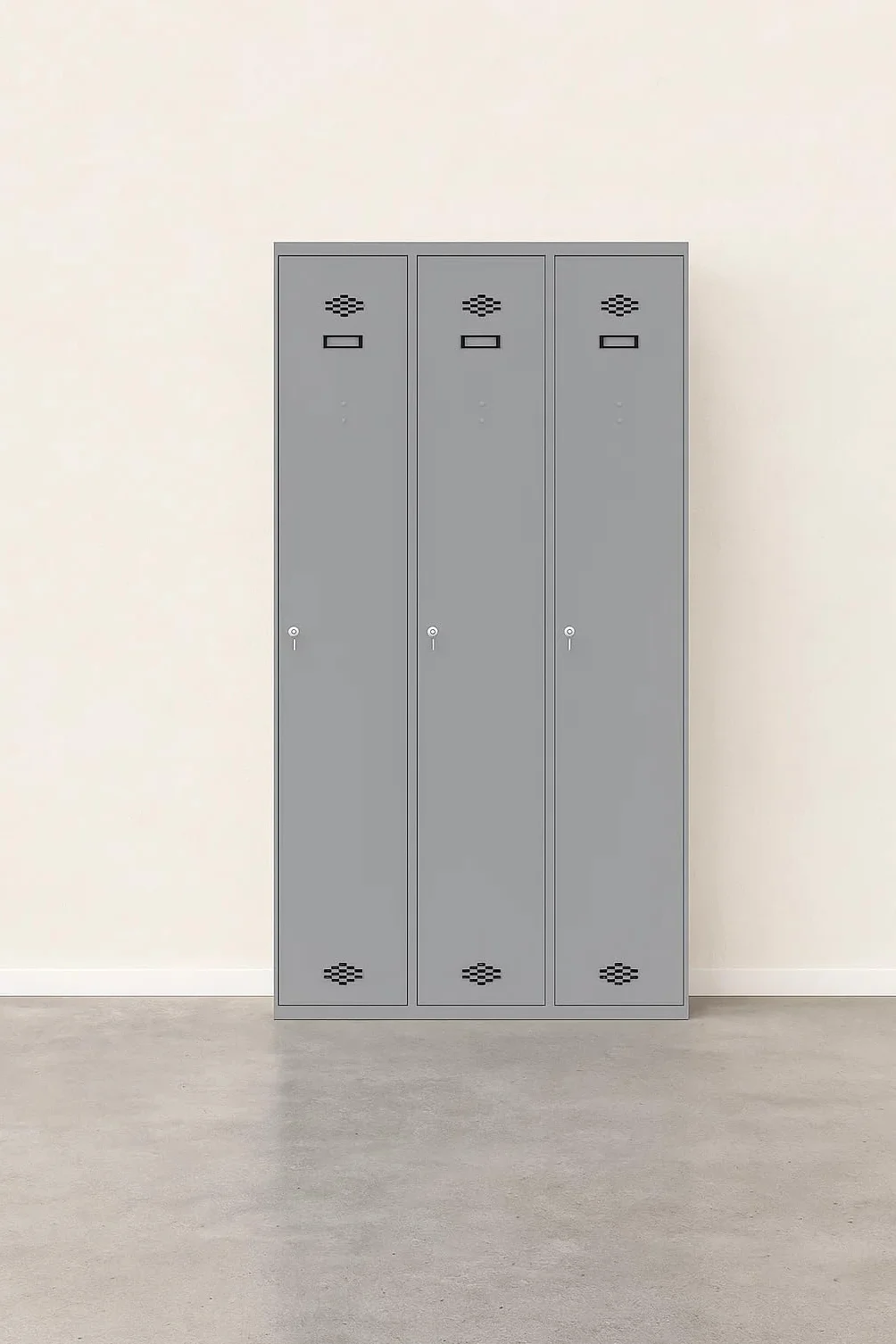 Spacio Taquilla Metalica 180cm Armario Metalico 8 Compartimentos 8 Puertas Cerradura Gris Ral 7035