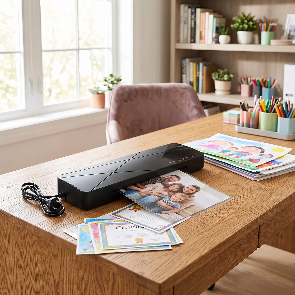 Máquina Laminadora A3, Proceso de Laminación Rápido, 4 Configuraciones de Grosor, Con Recordatorio, Versátil para Varios Tamaños, Liberación de Película, para Fotos, Menús,