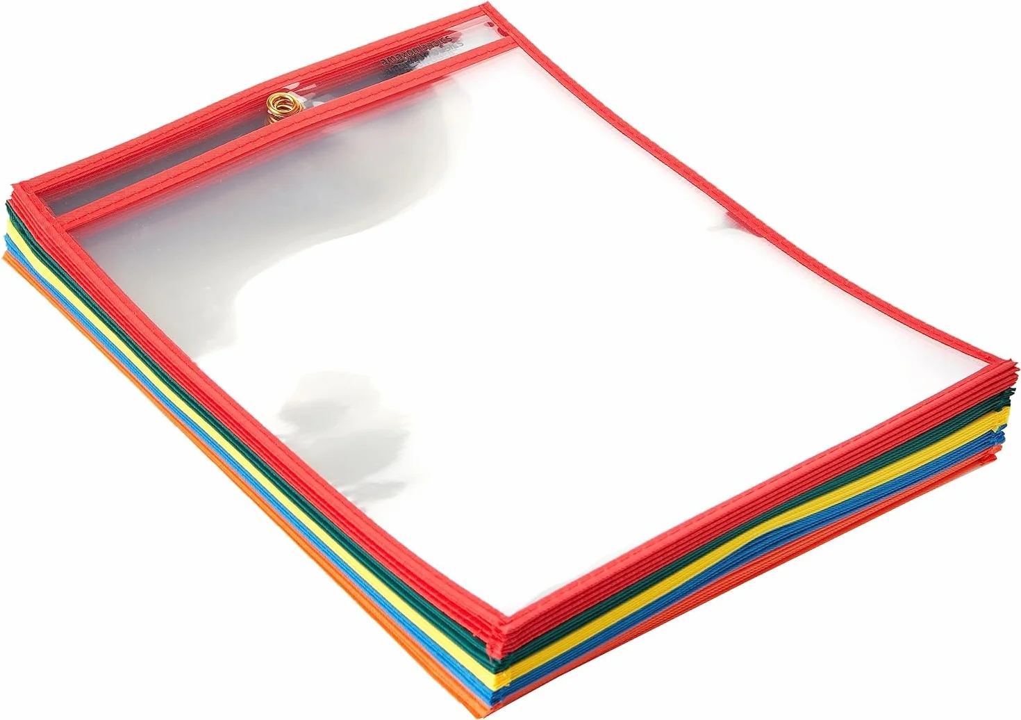 Amazon Basics Bolsas para documentos resistentes, para presentación, 21.6 x 28 cm, 25 unidad, Paquete de 1, Multicolor