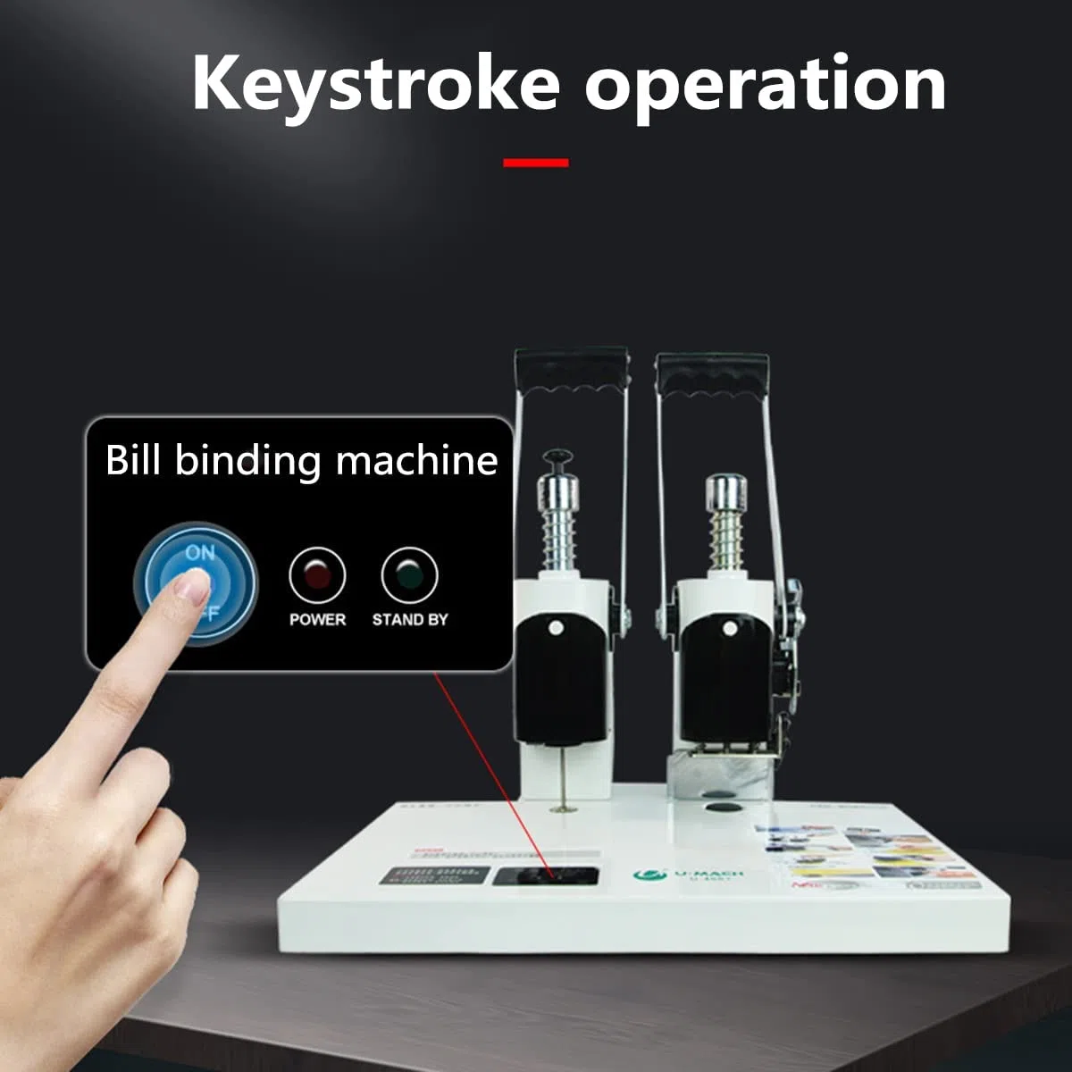 Suministros de Oficina, máquina automática de Encuadernado y Perforado con Fundido en Caliente, máquina de Encuadernado eléctrica para comprobantes Contables manuales