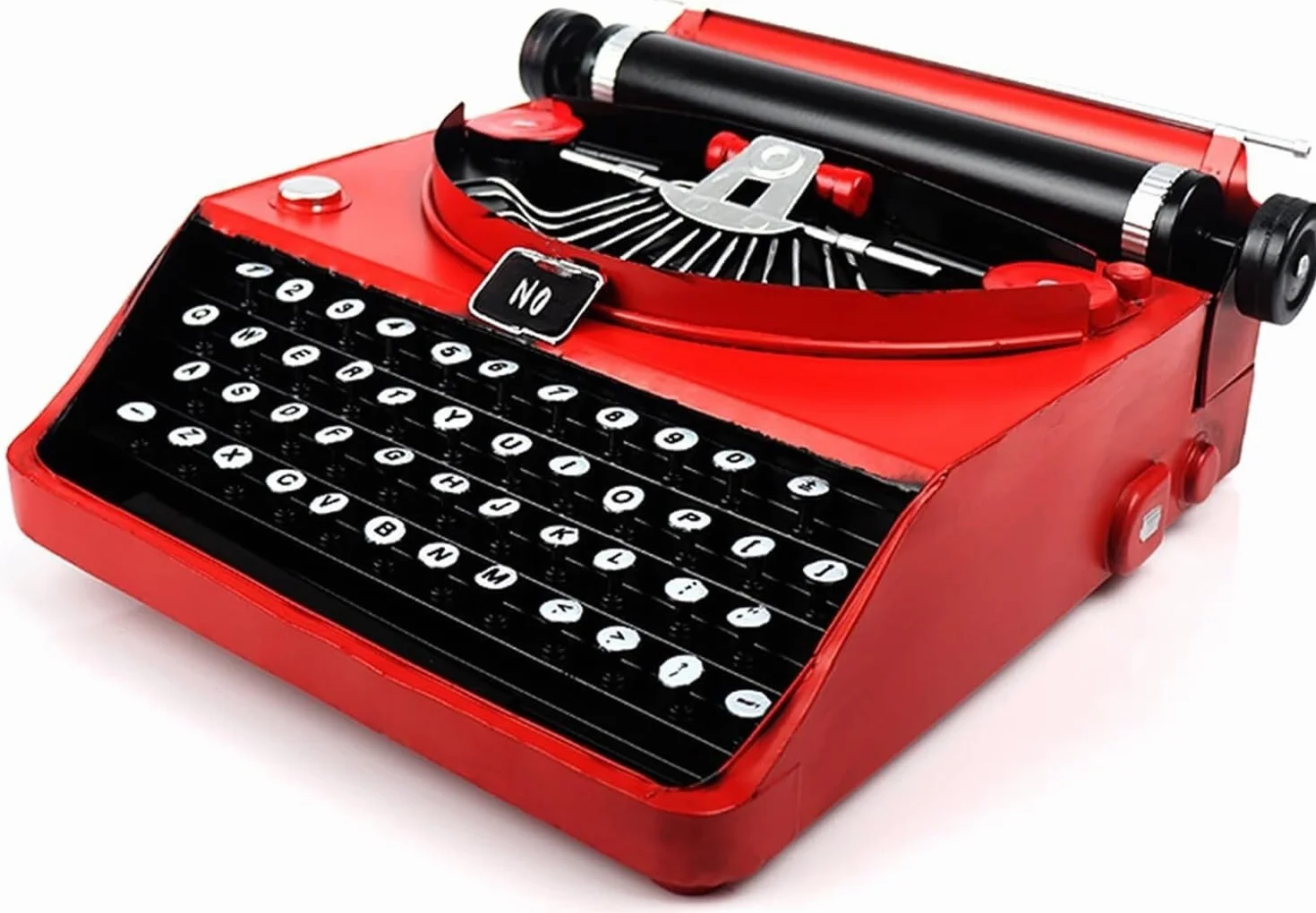 Modelo De Máquina De Escribir Retro,Máquina De Escribir Manual De Metal,Máquina De Escribir Eléctrica Vintage Adornos De Decoración Del Hogar,Modelo De Accesorios Hechos A Mano Decoración Retro