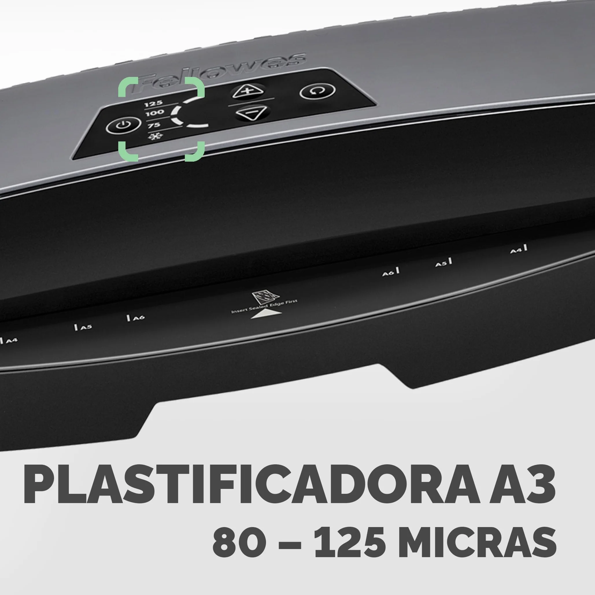Fellowes Plastificadora A3 80-125 micras Apagado automático Modo reposo Negro