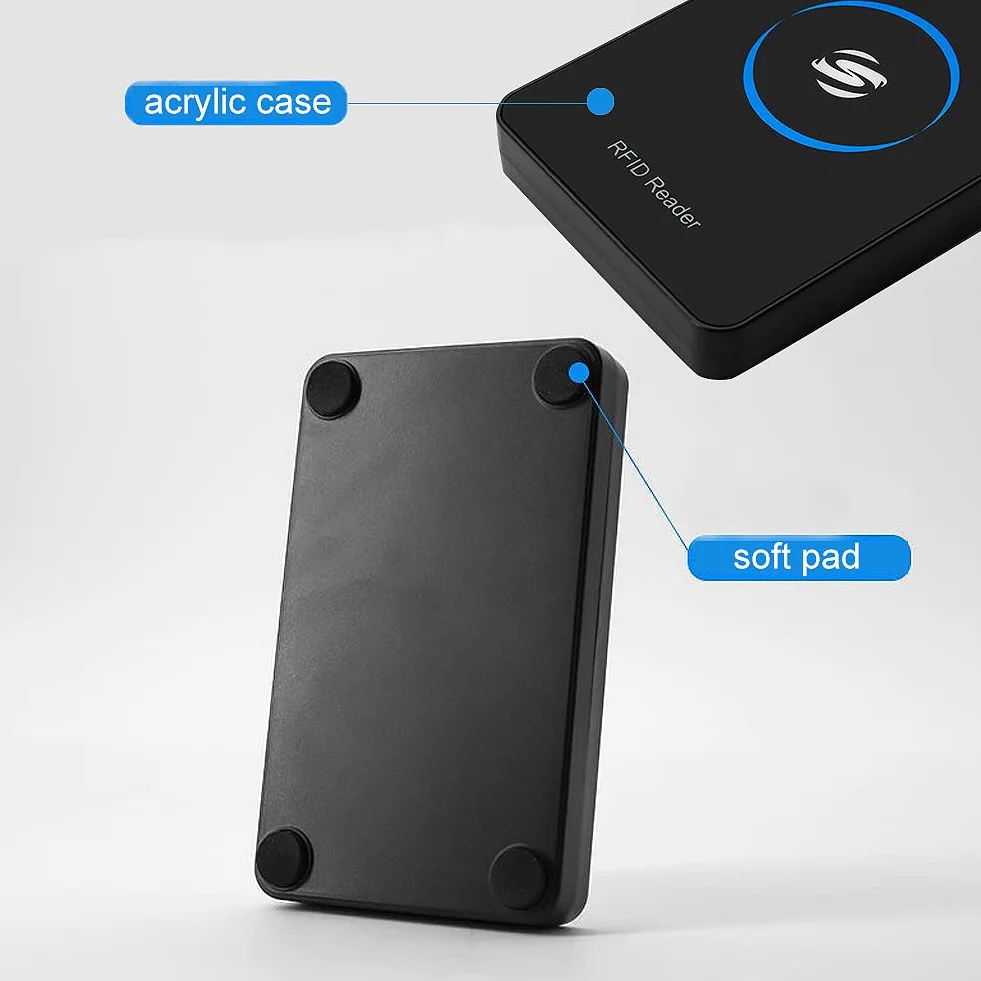 Lector RFID ISO 14443A S50 S70 sin Contacto USB 80 mm Compatible Windows Linux Android