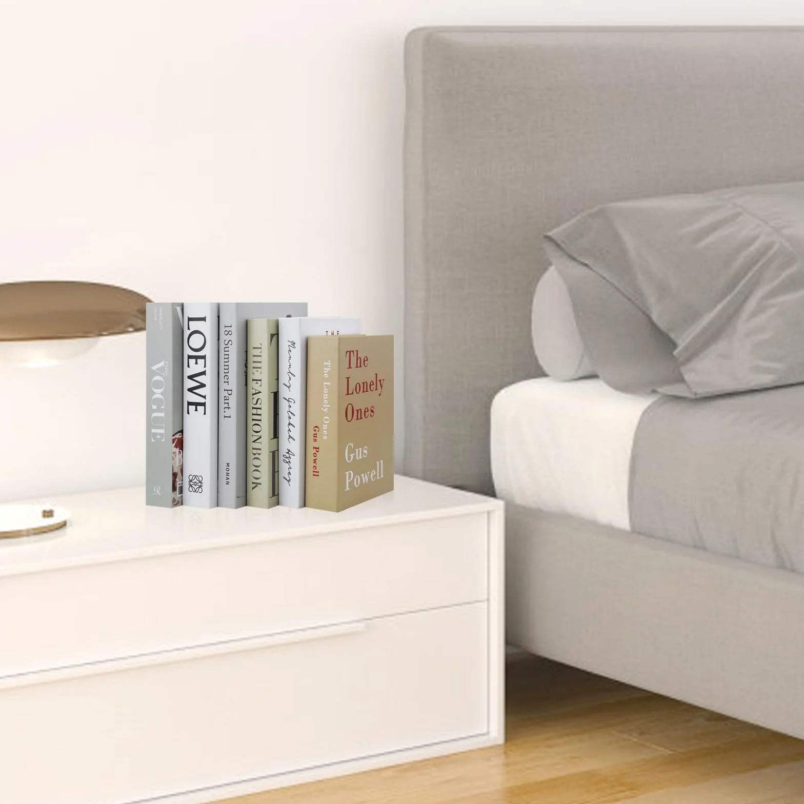 Libros falsos de moda, libros decorativos para decoración del hogar, libros de exhibición de tapa dura para mesas de centro/estantes, libro de almacenamiento para decoración del hogar, estantería
