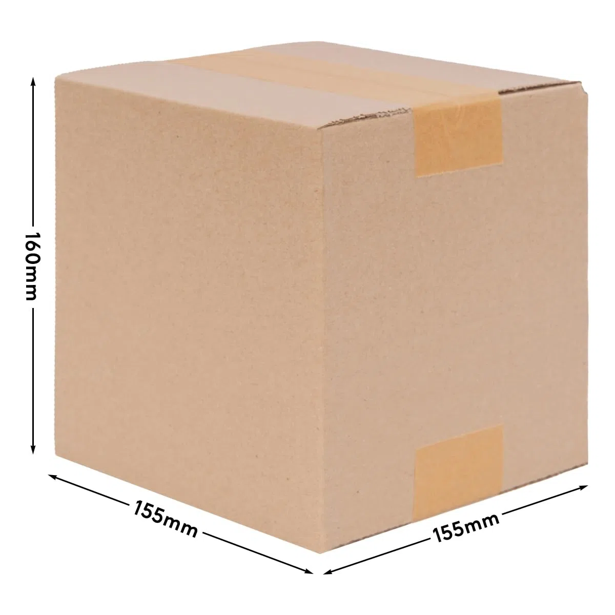500 cajas plegables cajas de envío DHL cajas 150 x 150 x 150 mm, KK-06, 1-corrugado, material de cartón robusto, envío por correo, cajas de embalaje, cajas de almacenamiento, cajas de envío
