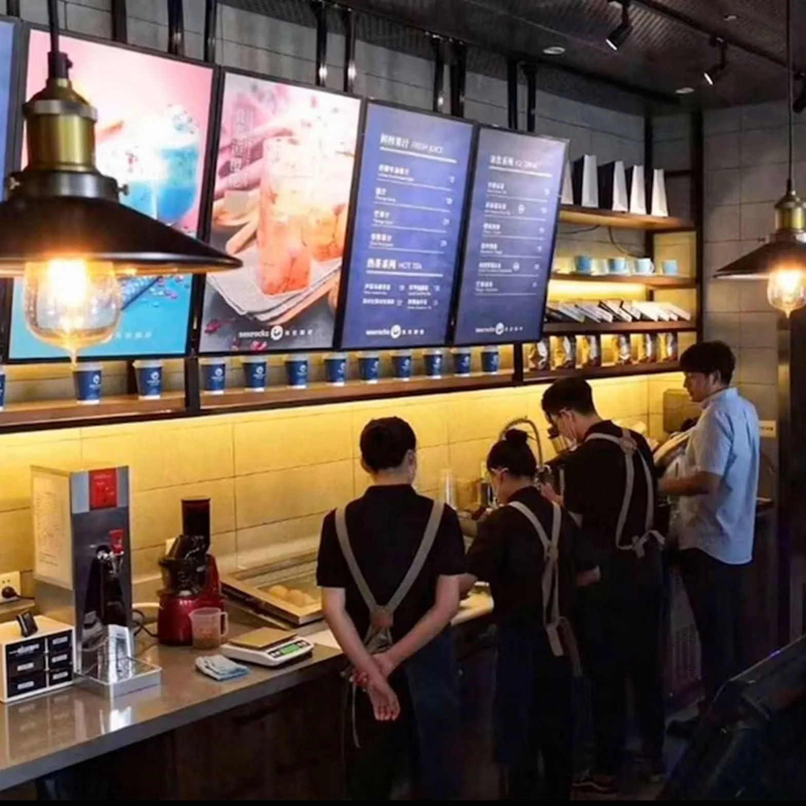 Caja de luz LED para pósteres, marco ultradelgado a presión con tablero de menú retroiluminado para restaurantes, tiendas y cafeterías, 70 x 50 cm, 1 unidad