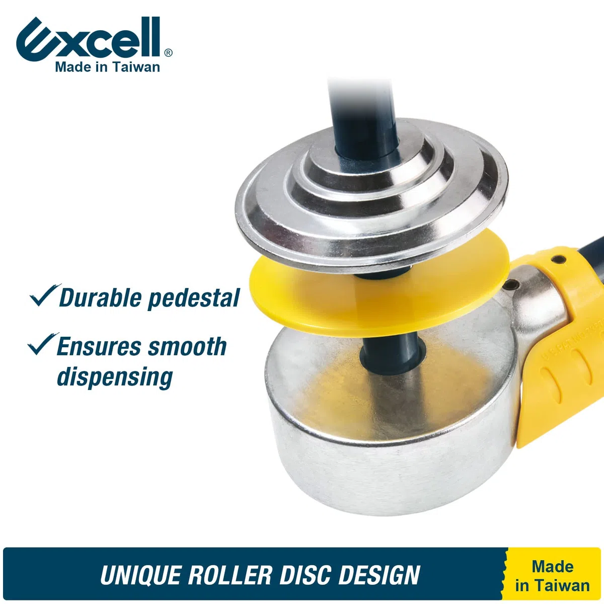 Dispensadores de película estirable Excell (30-51 cm de ancho de película) con agarre ajustable, control de tensión, uso para oficina, hogar, tienda y almacén