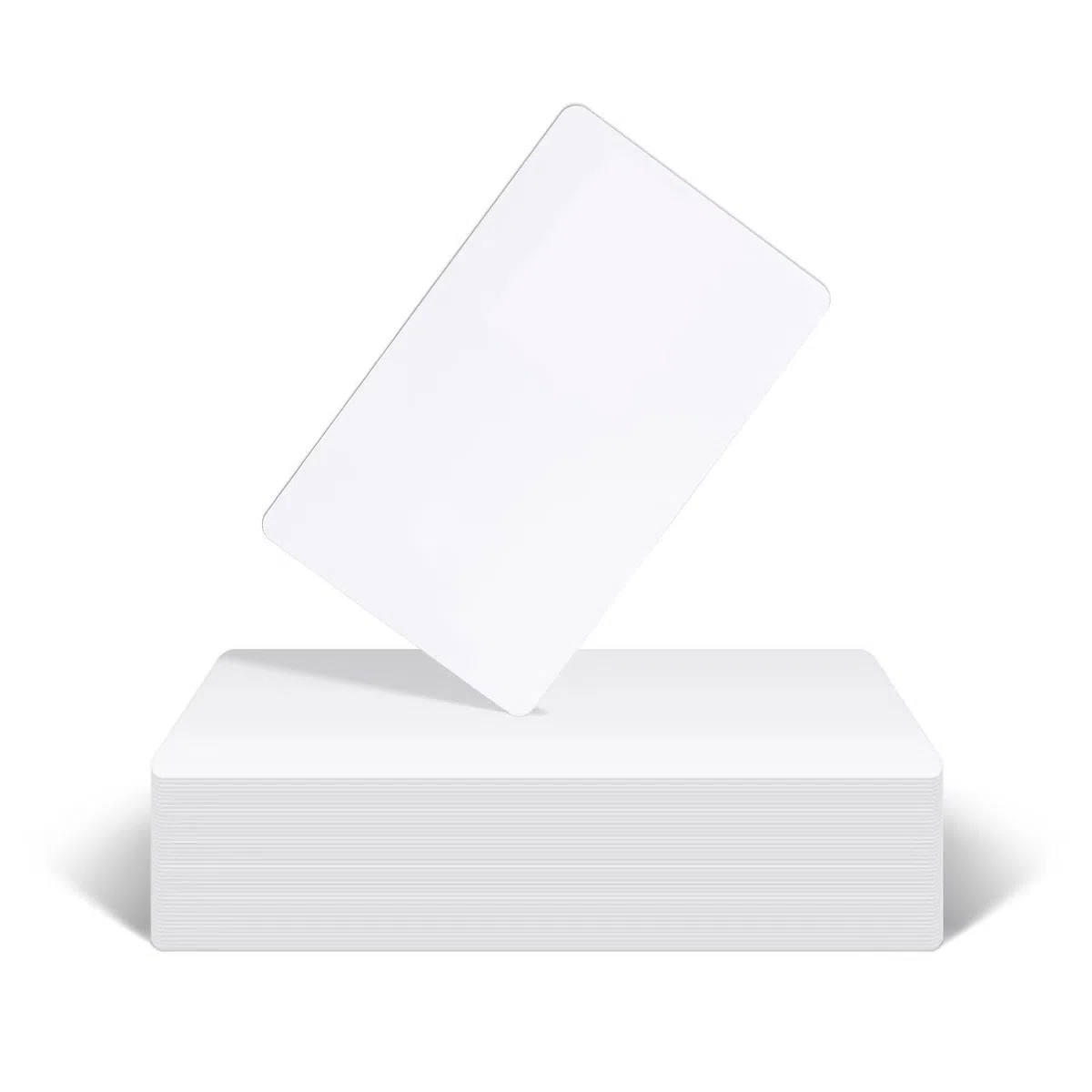 Tarjetas de PVC en blanco de alta calidad CR80 de 30 mil, tarjetas de plástico blanco de calidad gráfica para impresoras de identificación fotográfica, impresión impermeable y de doble cara,