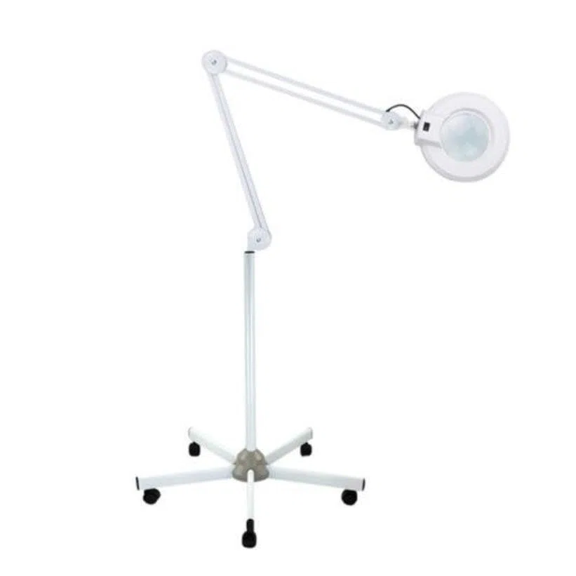 8 lupas con luz y soporte, lámpara de lupa LED, incluye abrazadera y base de ruedas, lámpara de escritorio fría, lámpara LED para lupa, lámpara de trabajo, lámpara de lupa para cuidado de belleza,