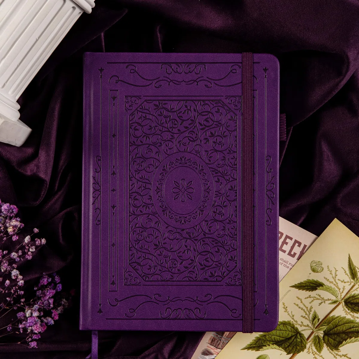TIEFOSSI Cuaderno Bullet Dotted Journal, papel grueso numerado de 160 g/m², cuaderno de cuadrícula de puntos de tapa dura A5 para mujeres, hombres, trabajo, escritura, Bullet Journaling, dibujo