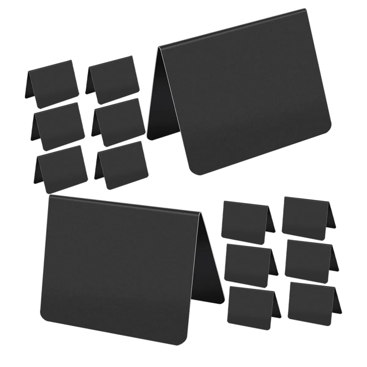 Operitacx 60 Piezas Mini Letrero De Pizarra Signos De Menú Pizarras De Escritura Tableros De Precios De Mensajes Tableros De Precios De Escritorio Dibujar Signos De Polivinilo Black