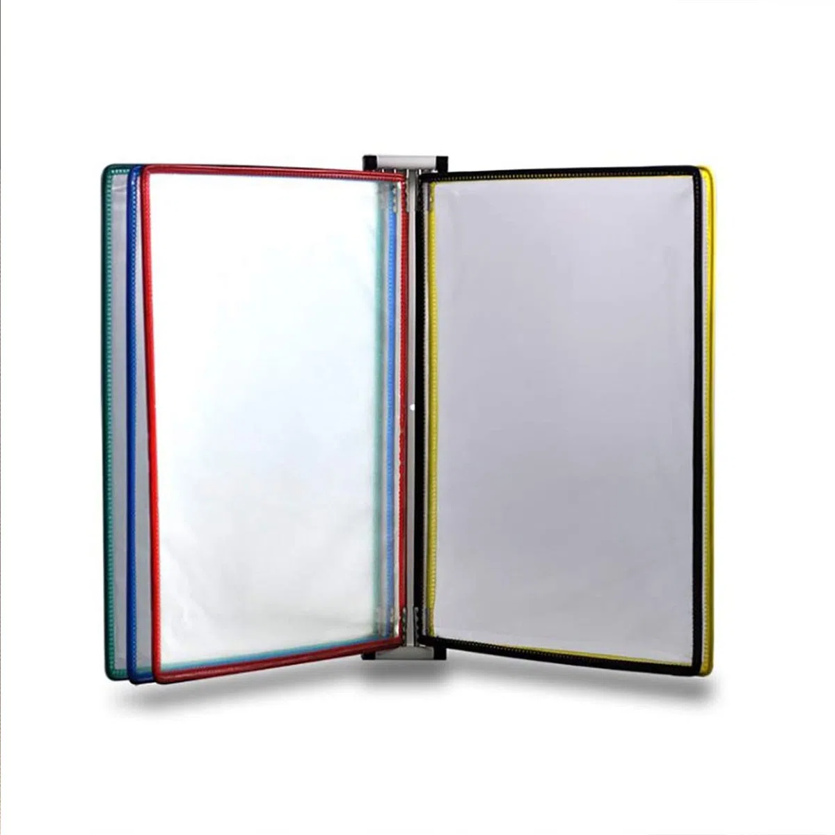 Soporte for archivos de pared, estante de exhibición for catálogos de montaje en pared, carpeta A4, soporte for archivos de pared, exhibición de libros con carteles de 5 paneles, archivadores