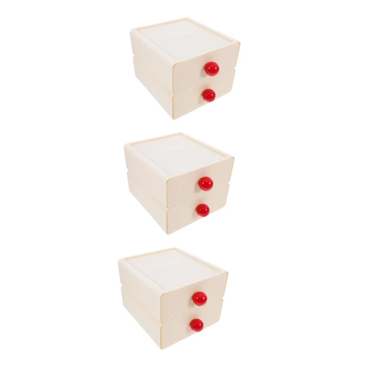 6 Piezas Organizador de Escritorio Multifuncional Caja de Almacenamiento de Plástico para Material de Oficina y Papelería Bandeja de Escritorio white para Suministros y