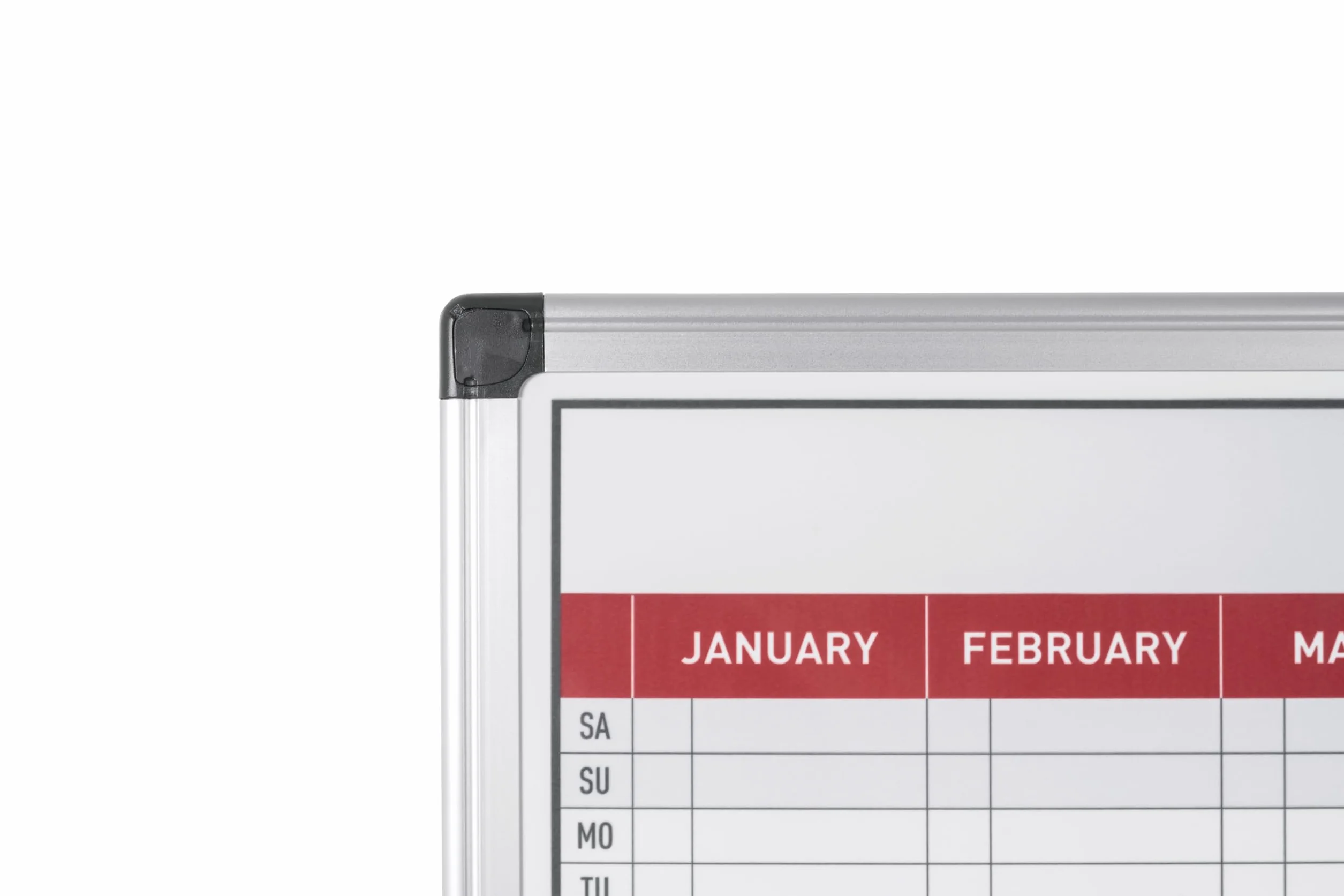 Bi-Office Magnetic Annual Planner Months