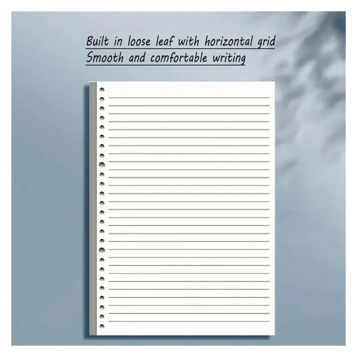 Cuaderno Espiral Libreta A5B5 con espiral personalizable de color sólido, libreta gruesa, retro hojas sueltas, cubierta impermeable(Deep Blue,B5)