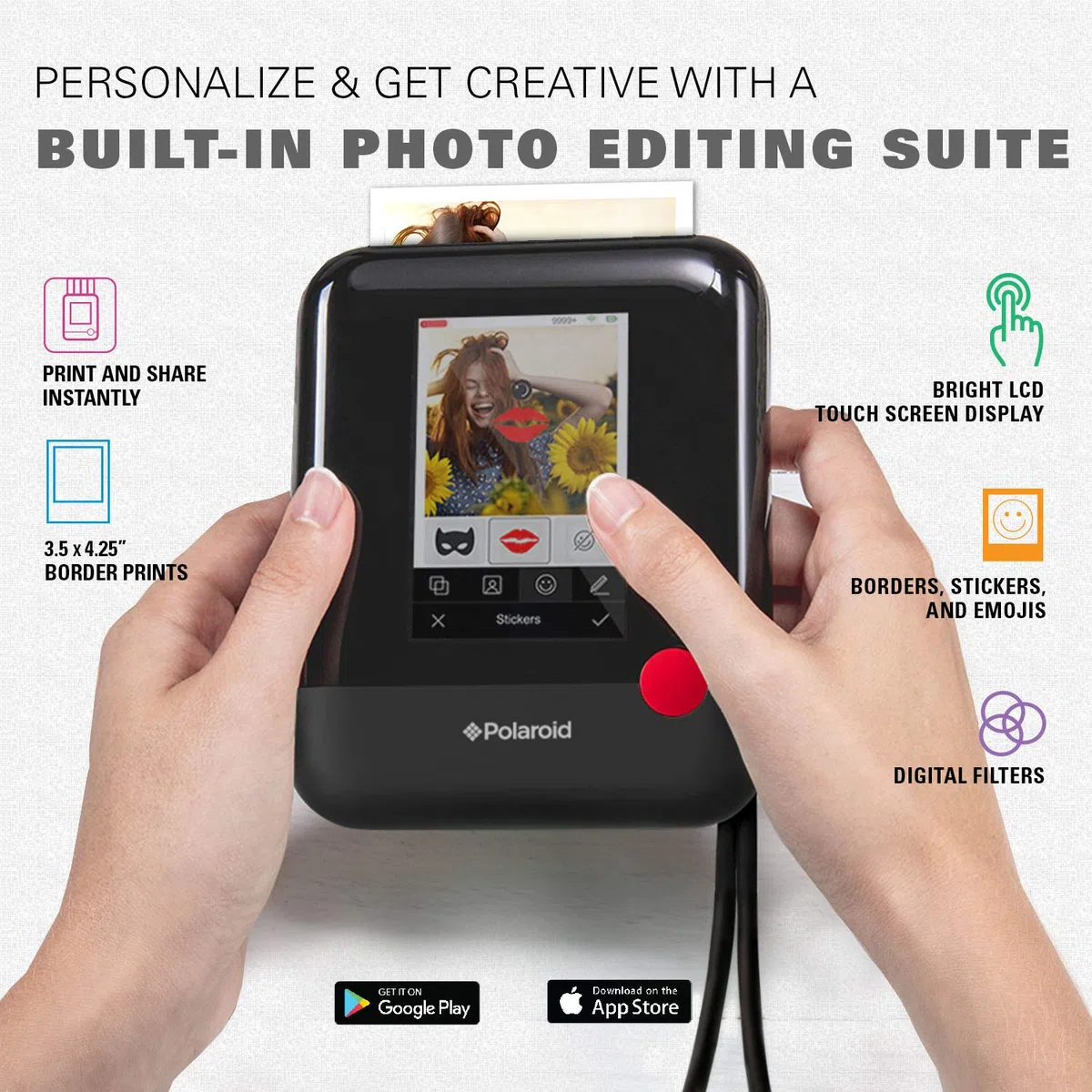 Polaroid Zink - Papel fotográfico para Polaroid Pop 2.0, 20 hojas