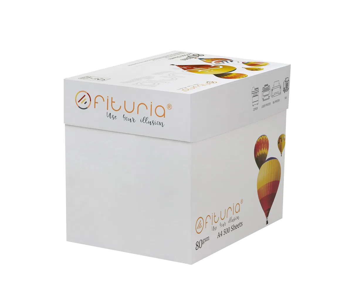 Folios A4, Papel Multiusos para Impresora y Fotocopiadora, Papel A4 Blanco para Entornos Laborales y Uso Doméstico, Folios din A4 80g/m², Paquete de Folios - Ofituria (50000 hojas – 20 cajas)