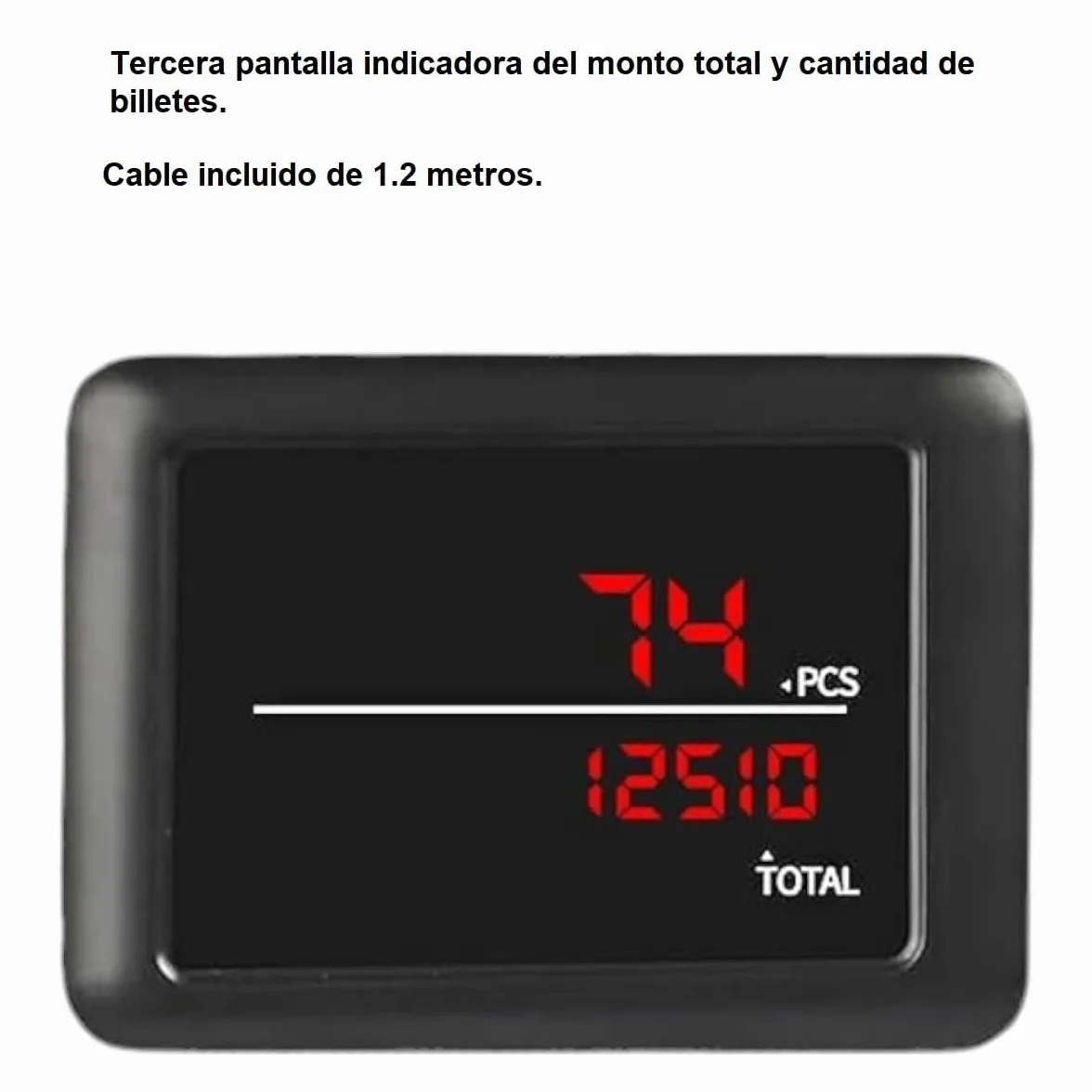 Contador y detector de Billetes falsos de Denominación Mixta Maquinas para Contar Billetes Mixtos con 8 Veces Preciso EUR, USD, GBP Cuenta 1000 Billetes por minuto. Detección UV, MG, MT, IR.