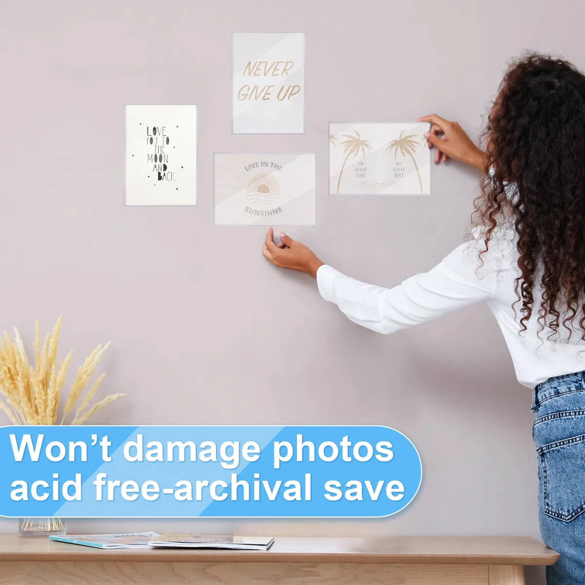 Teling 150 fundas rígidas de plástico duro para tarjetas de fotos de 5 x 7 pulgadas, protector de tarjetas de fotos, fundas de plástico transparente para fotos, álbumes, tarjetas de ídolos