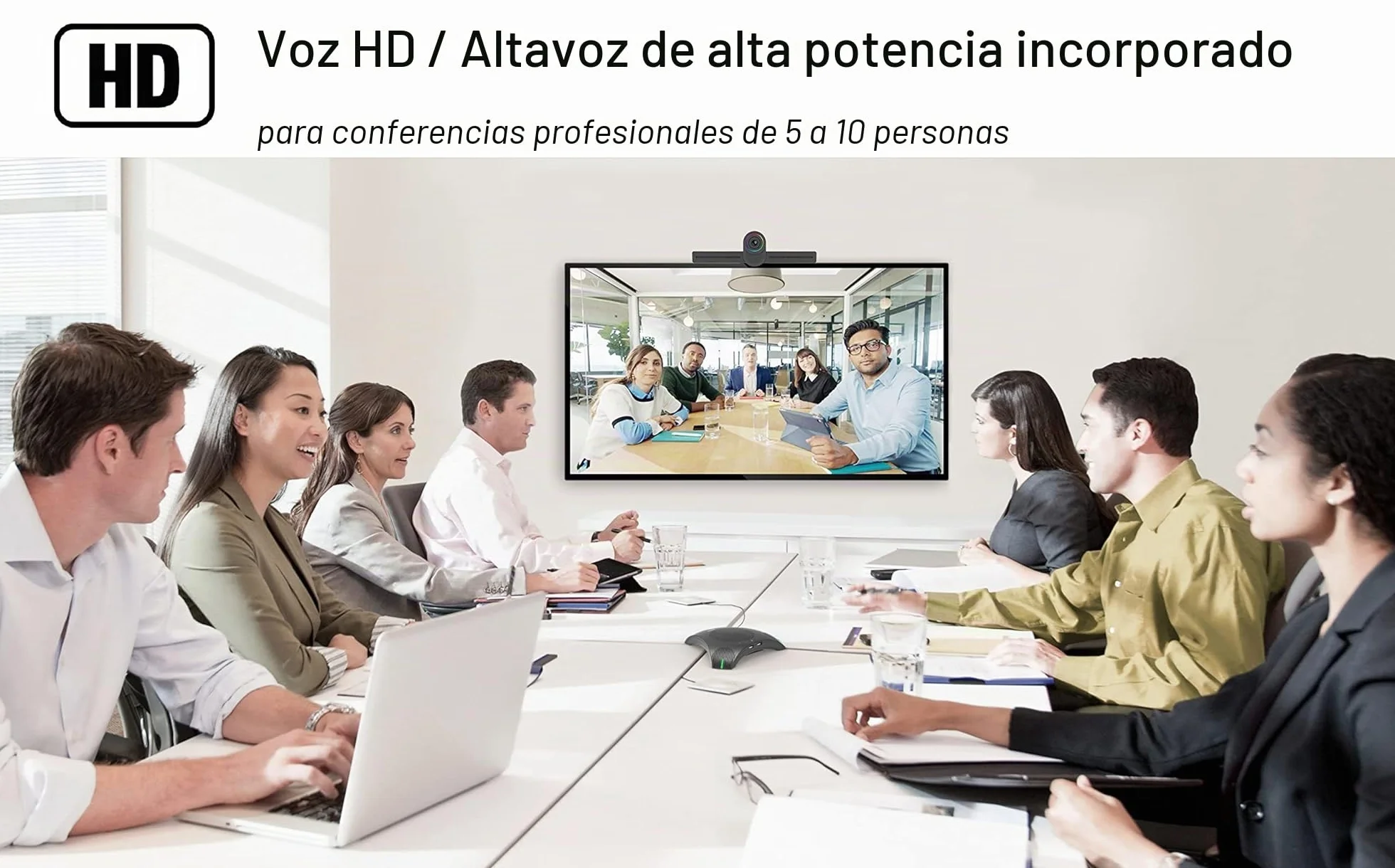 Octopus Altavoz Micrófono Conferencia USB Omnidireccional Sala Reuniones Teletrabajo