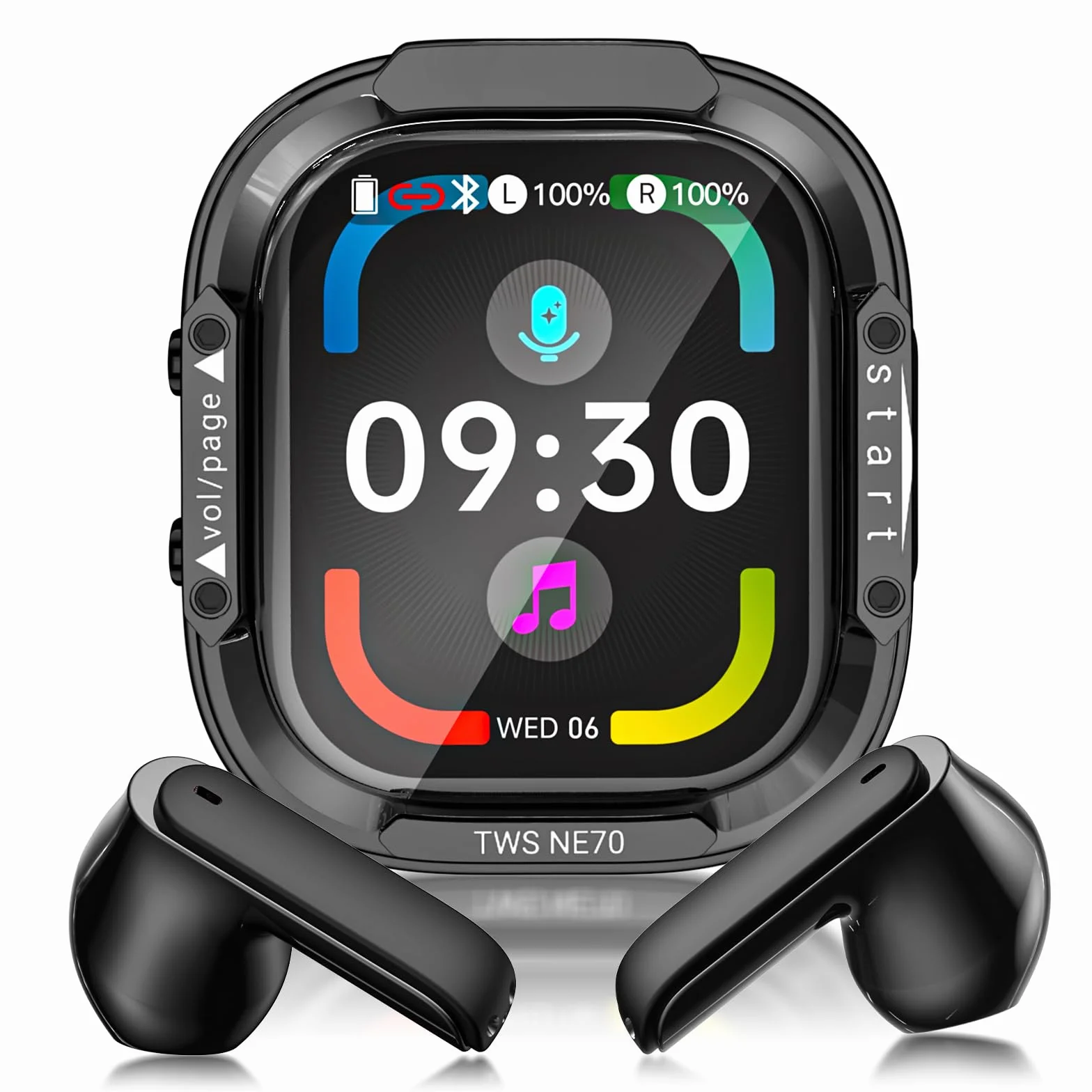 NE70 AI Auriculares Traductores con Pantalla LCD, Soporta 134 Idiomas y 9 Modos de Traducción, Auriculares Traductor en Tiempo Real con Tecnología Bluetooth 6.0, 60H de Duración de la Batería