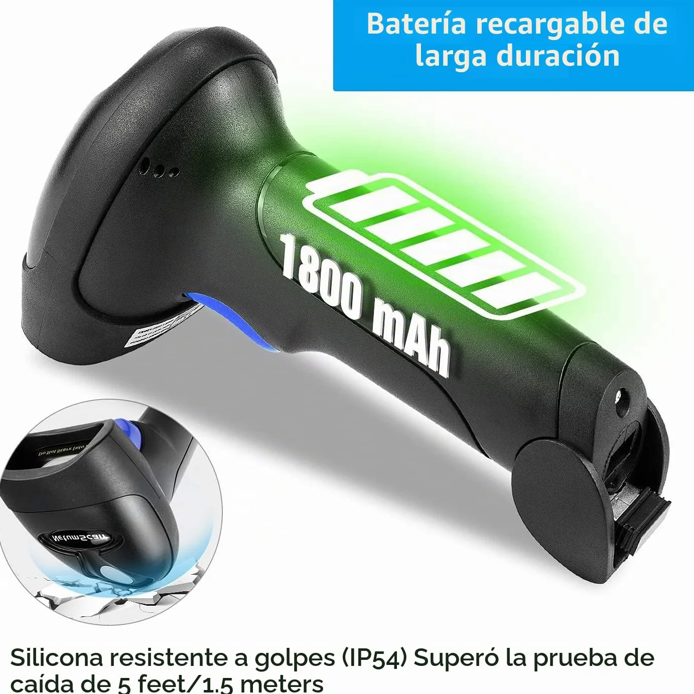 NetumScan Escáner de código de Barras 2D inalámbrico - Lector de código de Barras portátil Escanear QR PDF417 DataMatrix Maxicode para PC PC Computer NSL8