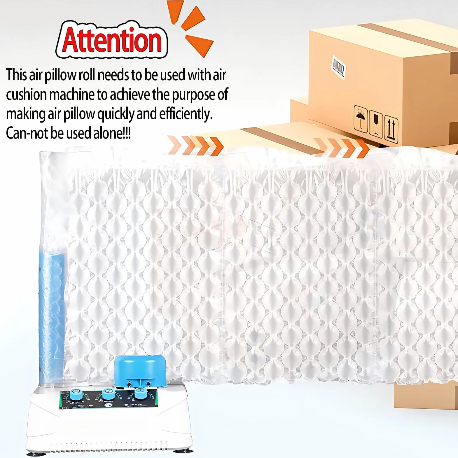 Rollo de burbujas para protección de embalaje, 300 metros de largo, ideal para envío y almacenamiento