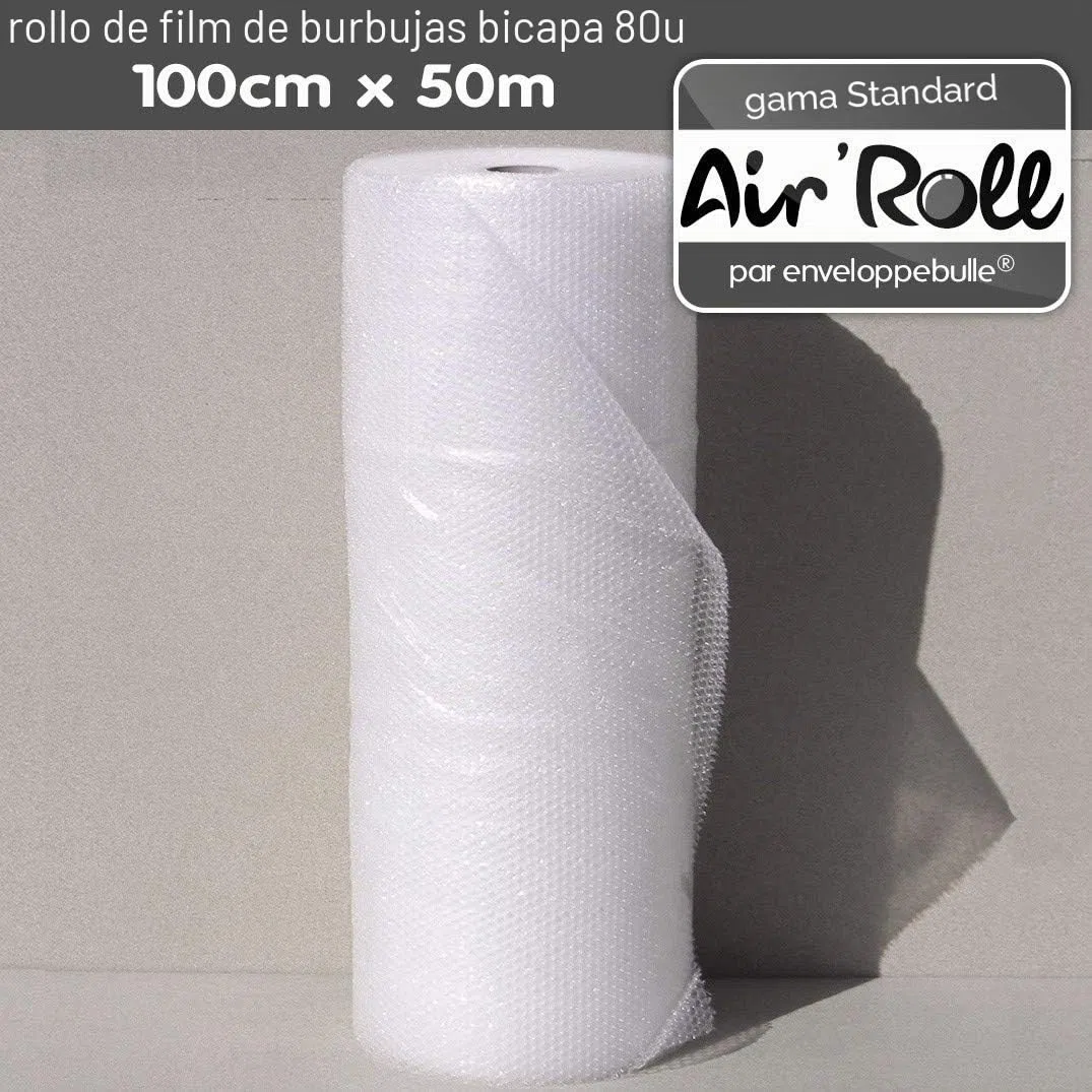 enveloppebulle - Rollo de plástico con burbujas (1 m x 50 m)