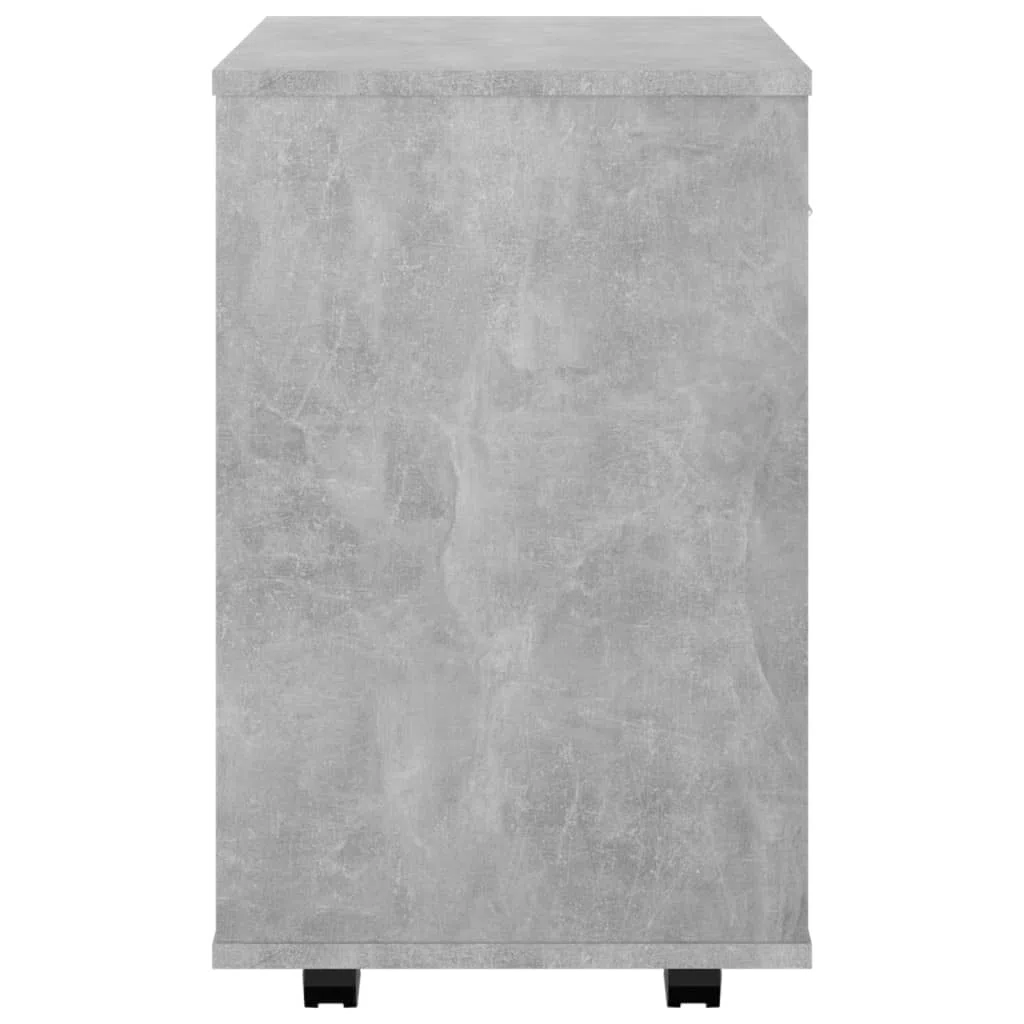 Contenedor con ruedas, 46 x 36 x 59 cm, material de madera con 4 ruedas, diseño moderno, espacio de almacenamiento para pasillo, dormitorio, oficina, fácil de limpiar