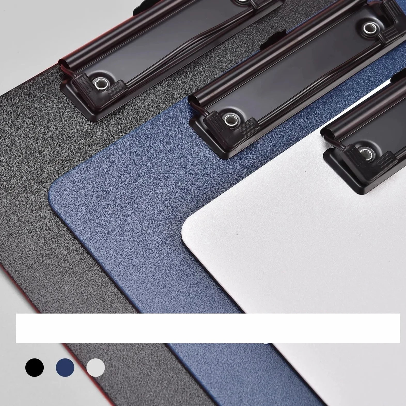 Portapapeles impermeable A4, tablero de escritura, carpeta, archivador, oficina, útiles escolares, 4 Uds Para la oficina(Black)