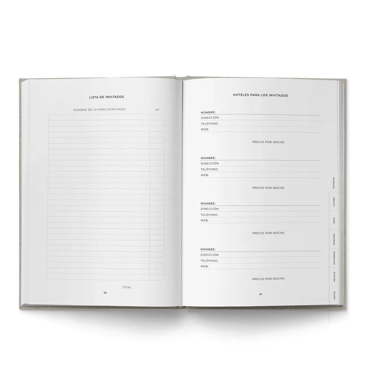 Agenda de Boda “Sí, Quiero” | Wedding Planner con 12 pestañas | Check-lists novia, novio, invitados, presupuesto y proveedores | Cronograma 12 meses | 184 pág. papel premium 120 g