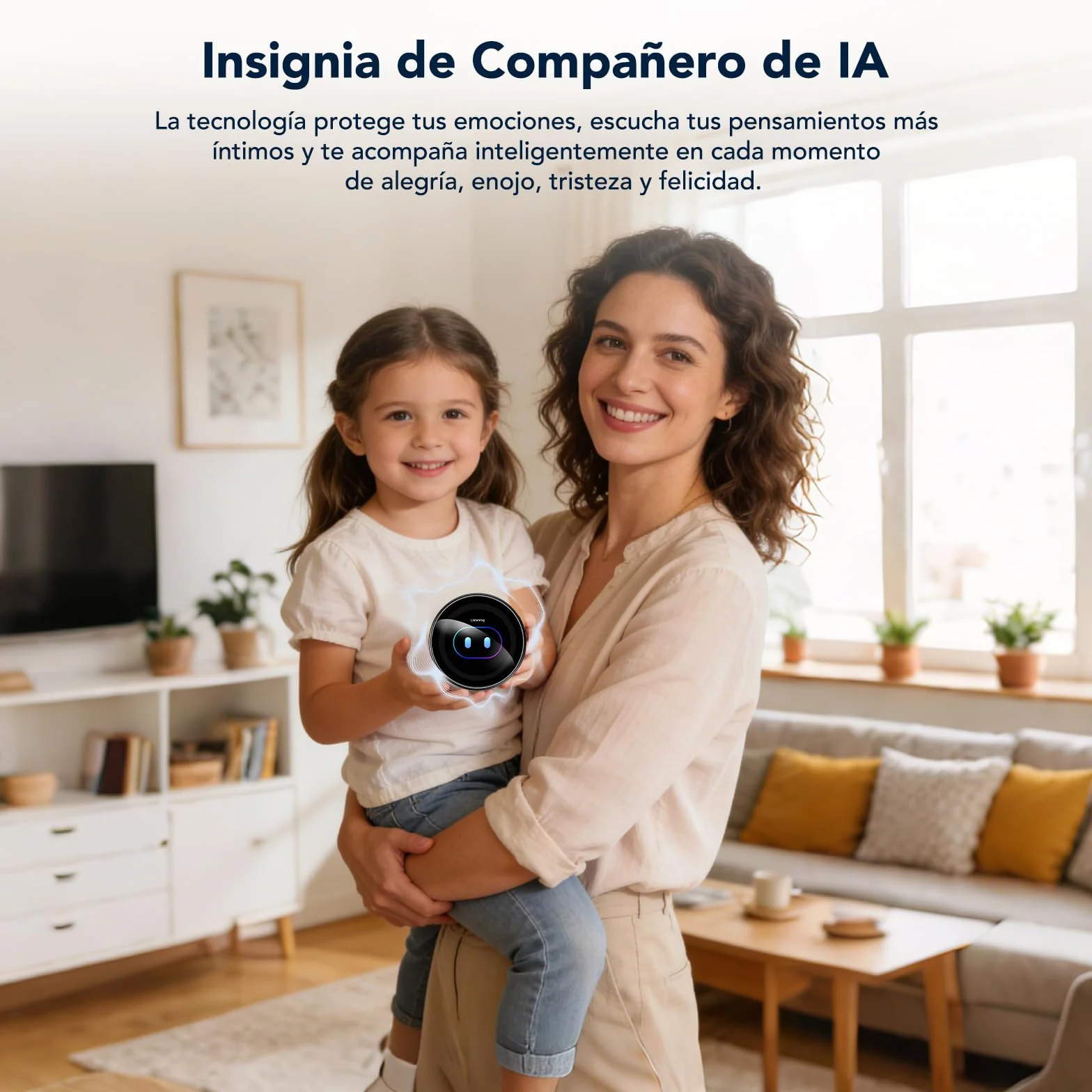 AI Badge - Traductor Instantáneo de Voz 60 Idiomas, Insignia Electrónica Inteligente Portátil con Pantalla LCD HD, Bluetooth 6.0, Ideal para Viaje y Negocios