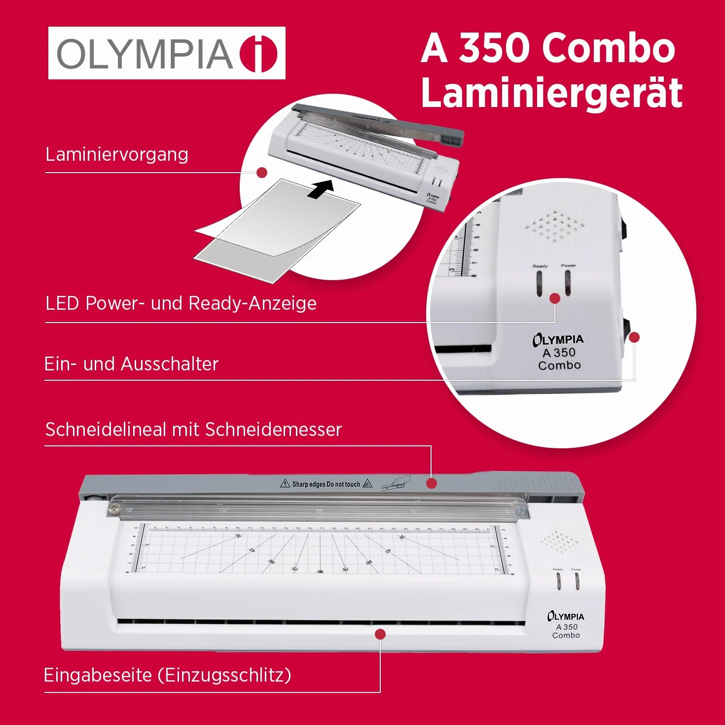Olympia Kit de laminación A 350 Combo DIN A3