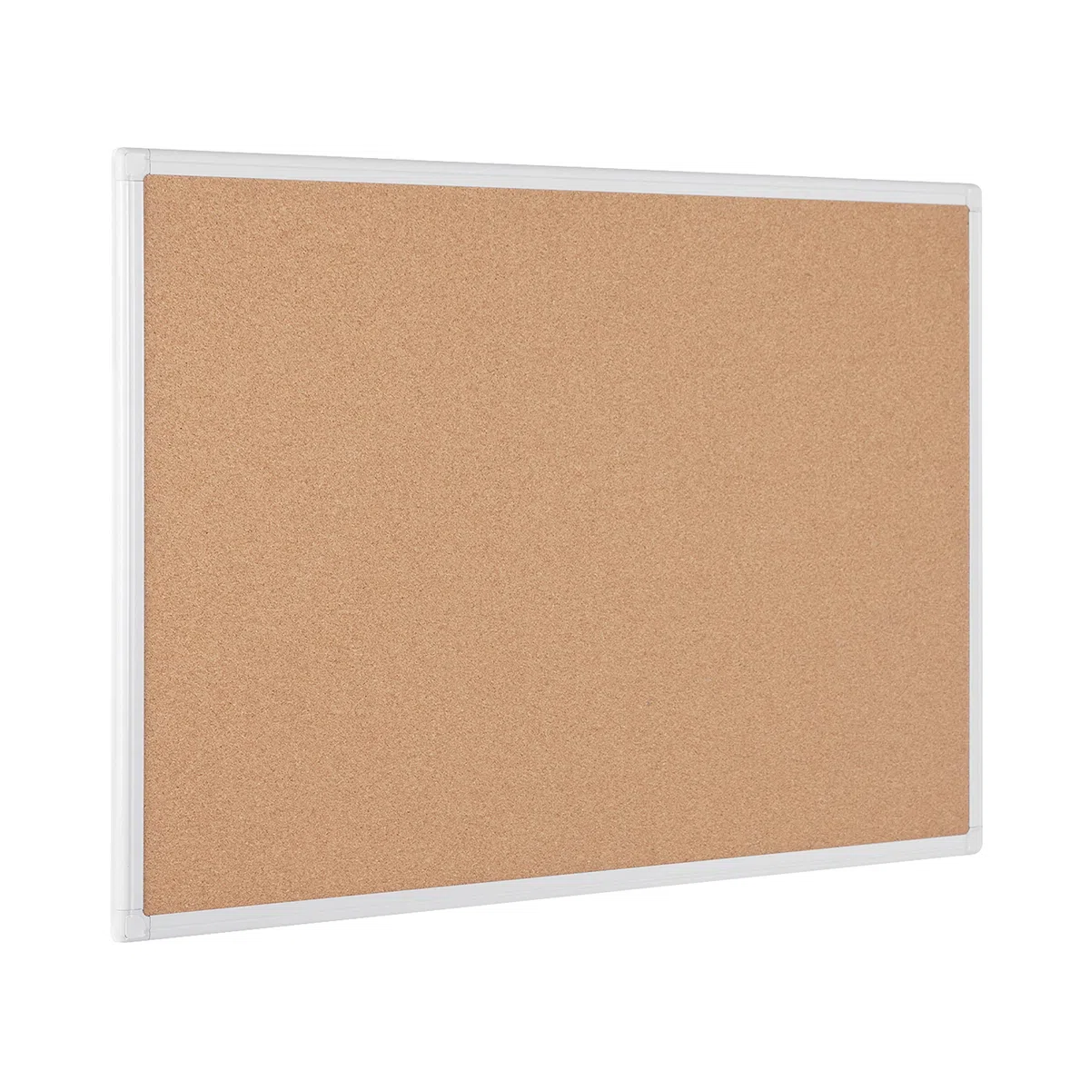 Bi-Office - Tablero de corcho con protección antimicrobiana, marco de aluminio anodizado blanco, 60 x 45 cm
